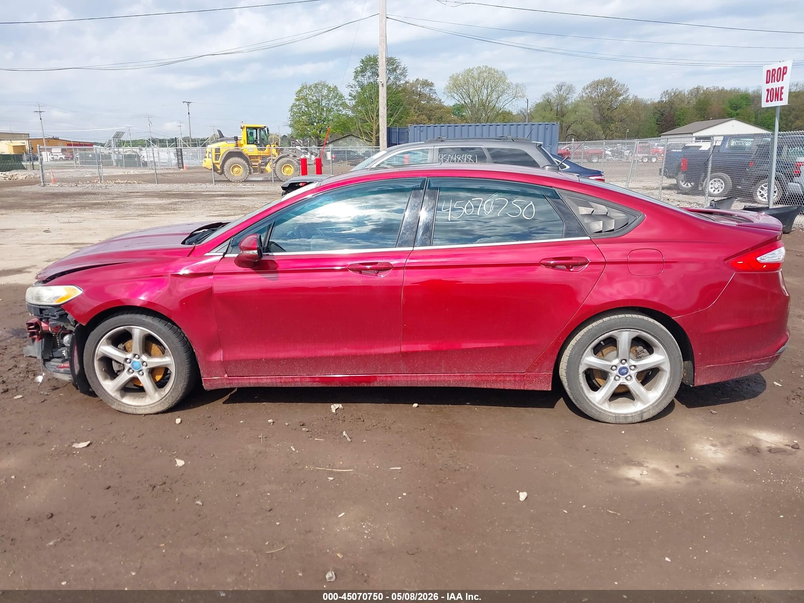 2013 Ford Fusion Se Red vin: 3FA6P0HR6DR206184