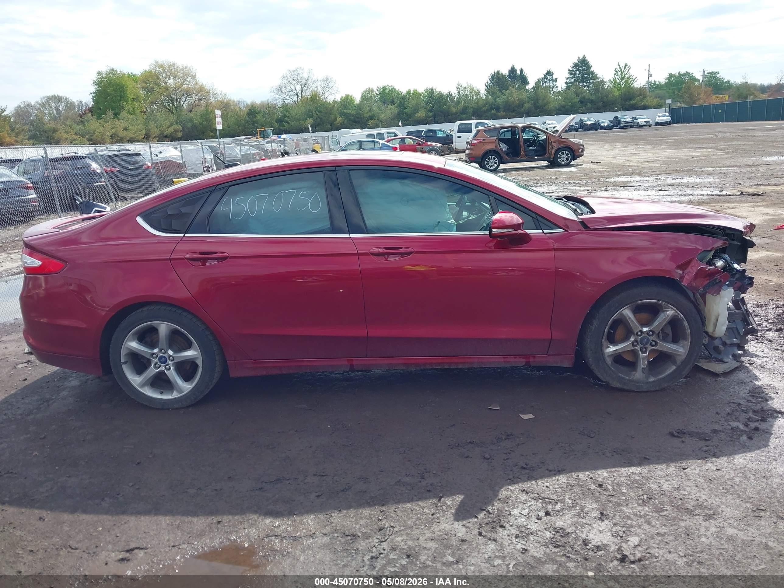 2013 Ford Fusion Se Red vin: 3FA6P0HR6DR206184
