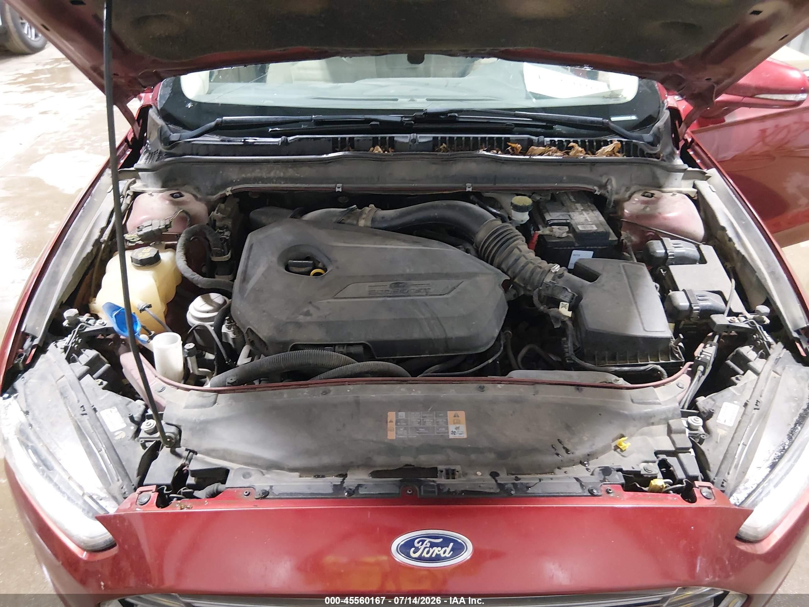 2013 Ford Fusion Se Burgundy vin: 3FA6P0HR6DR233546