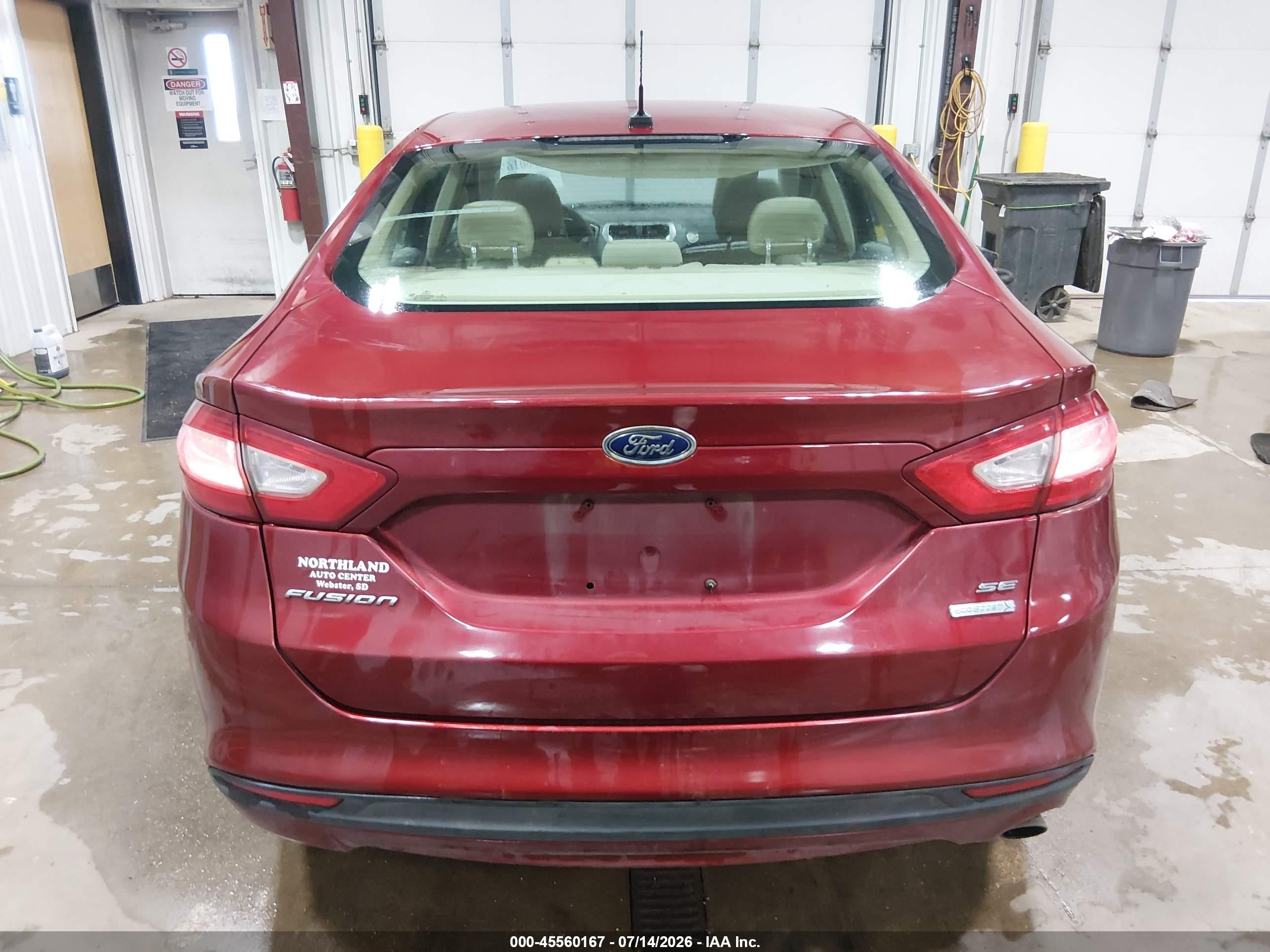 2013 Ford Fusion Se Burgundy vin: 3FA6P0HR6DR233546