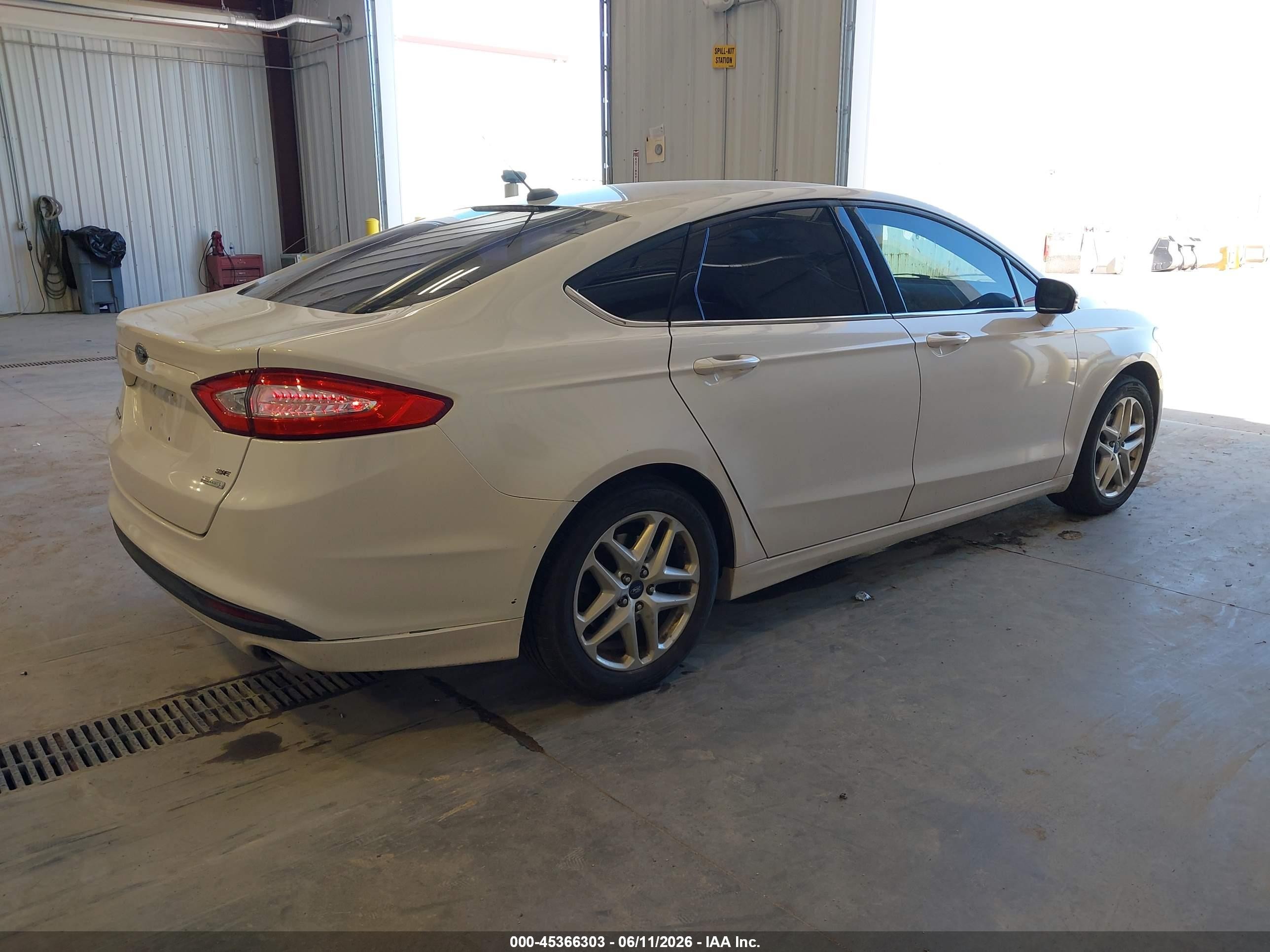 2013 Ford Fusion Se White vin: 3FA6P0HR6DR241940