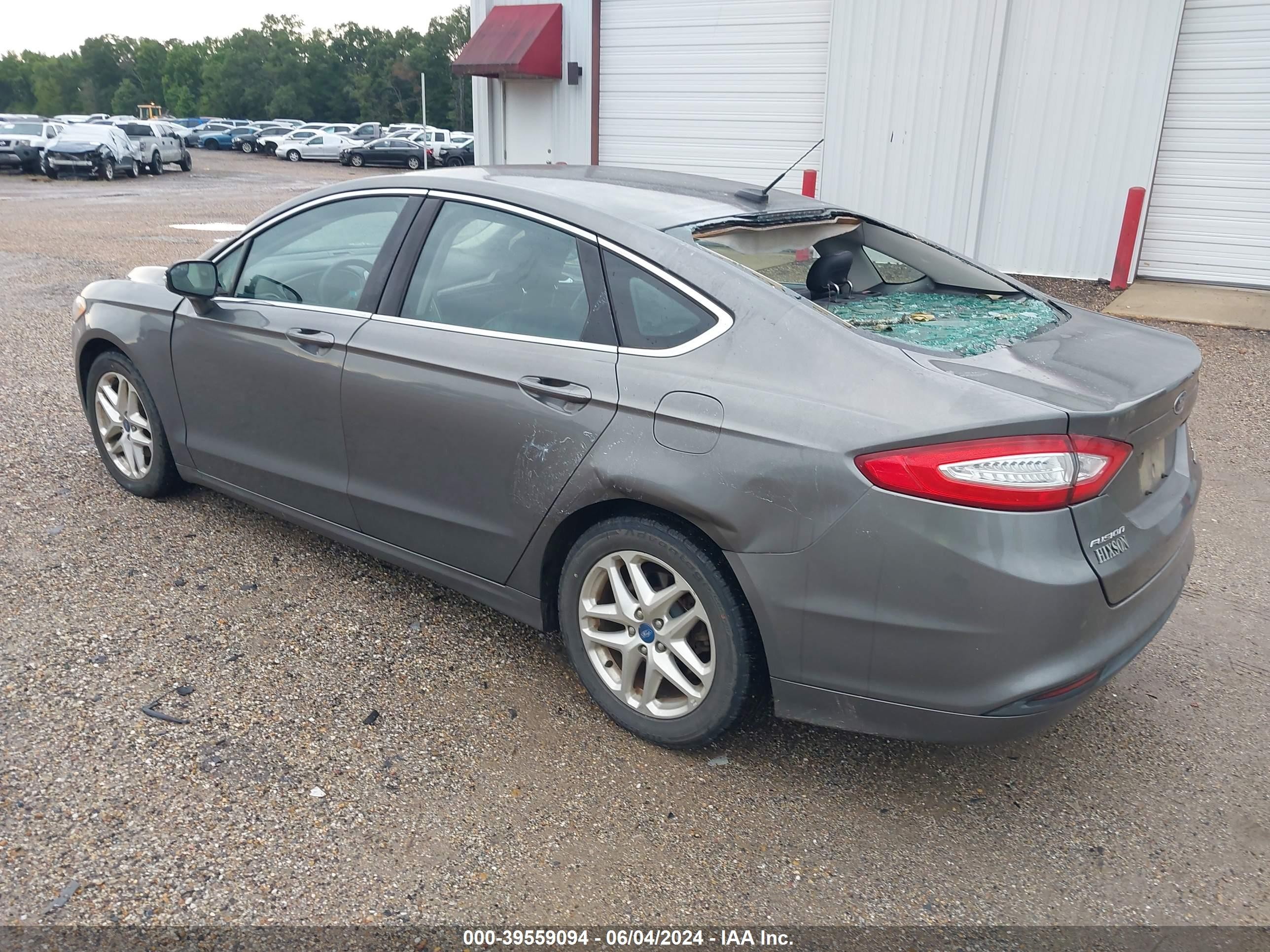 2013 Ford Fusion Se Gray vin: 3FA6P0HR6DR249018