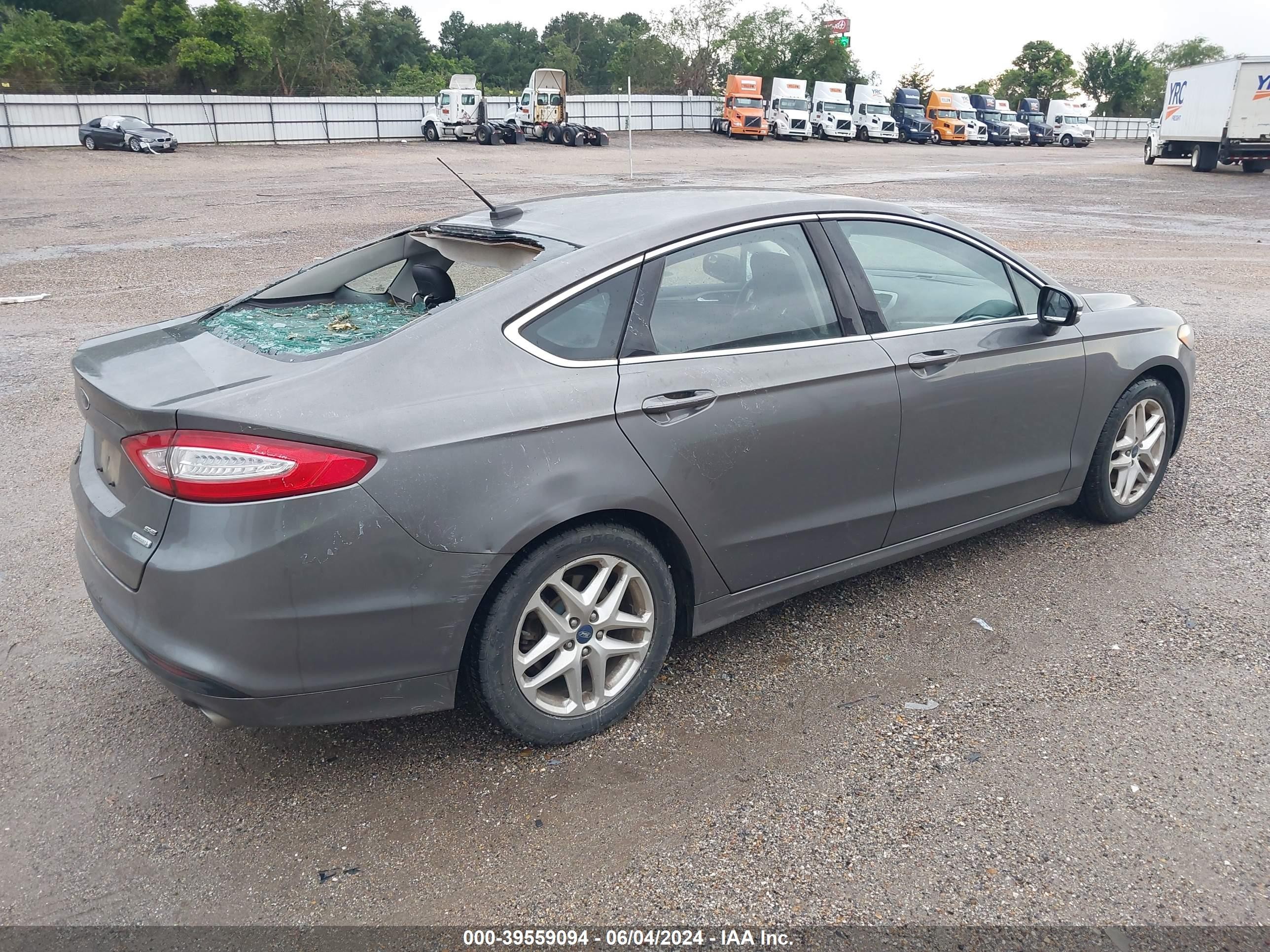 2013 Ford Fusion Se Gray vin: 3FA6P0HR6DR249018