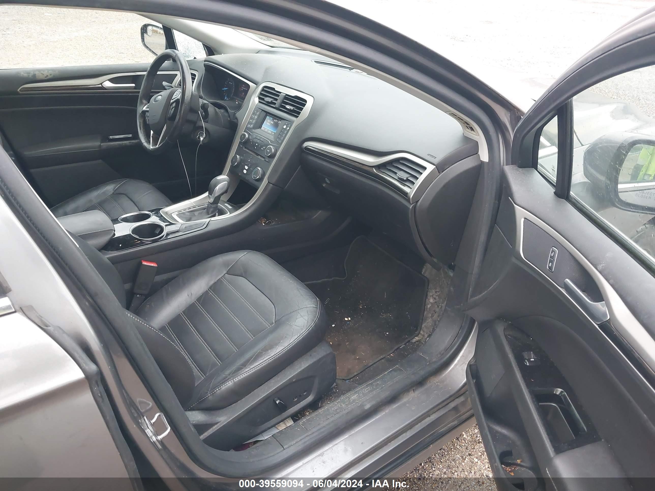 2013 Ford Fusion Se Gray vin: 3FA6P0HR6DR249018