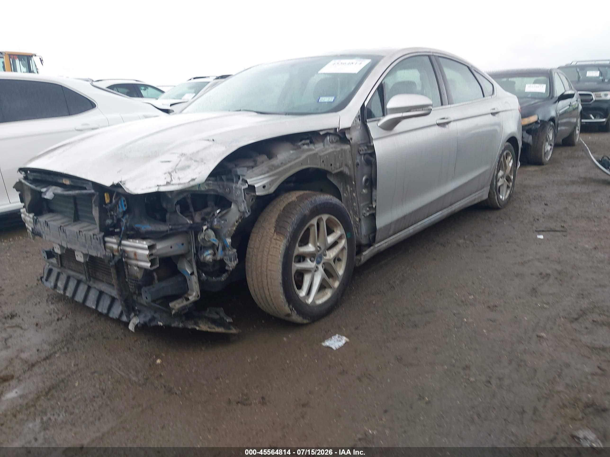 2013 Ford Fusion Se Silver vin: 3FA6P0HR6DR268054