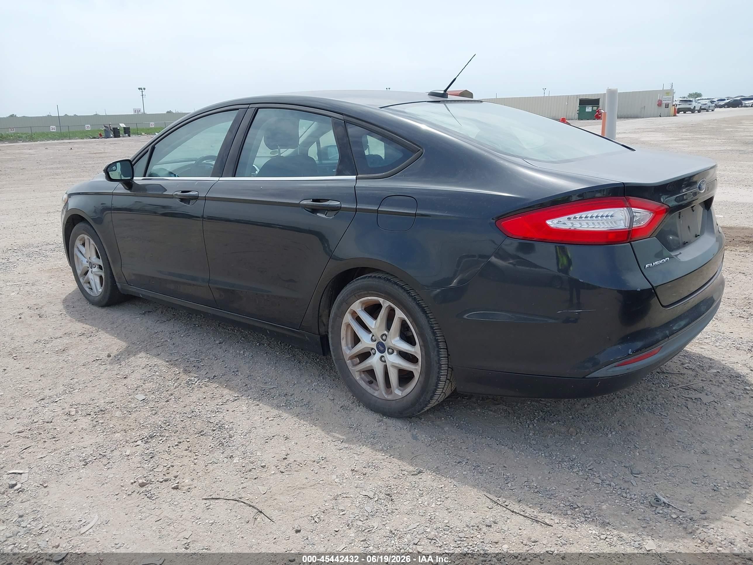 2013 Ford Fusion Se Black vin: 3FA6P0HR6DR288031