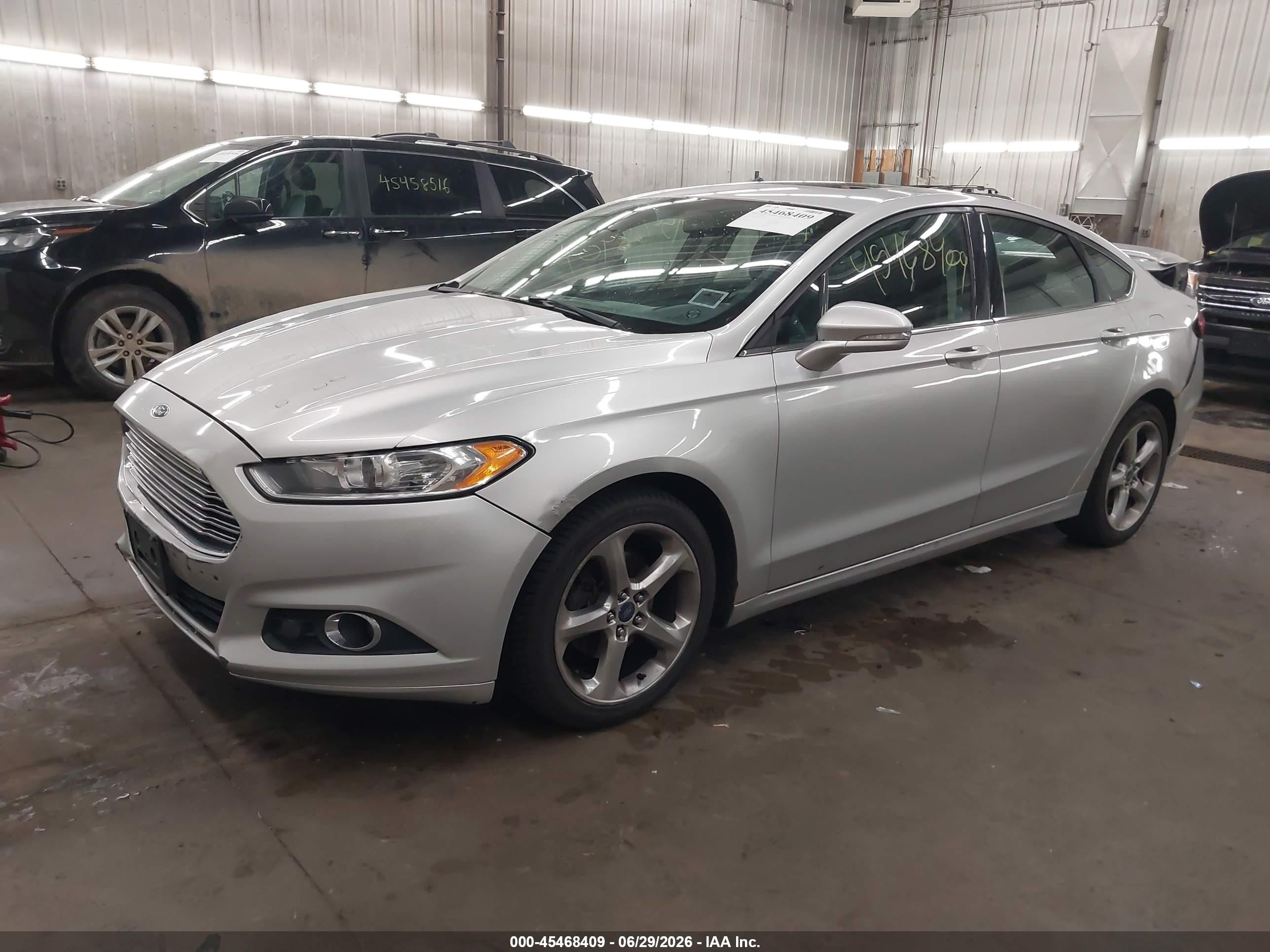 2013 Ford Fusion Se Silver vin: 3FA6P0HR6DR314210