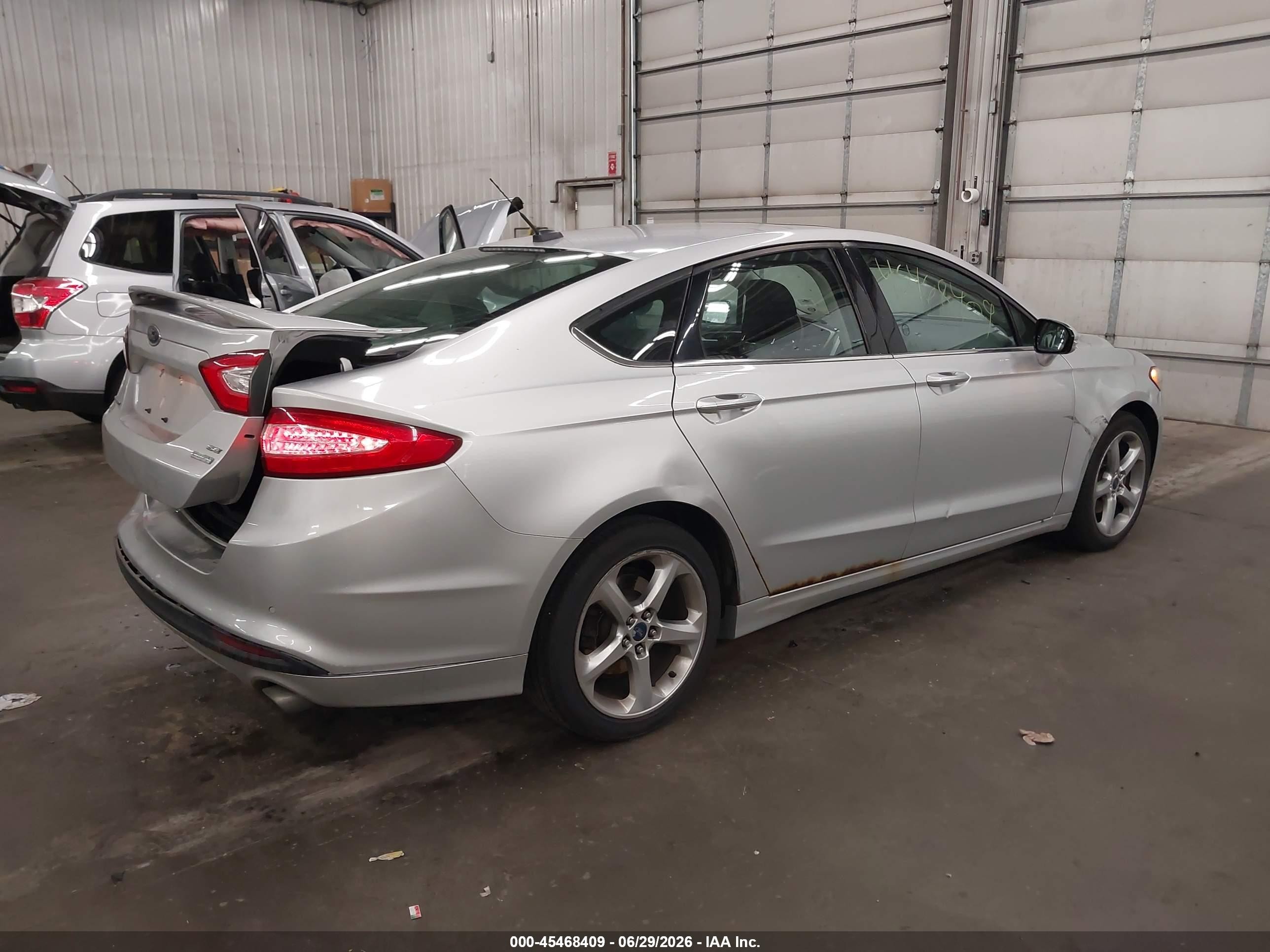 2013 Ford Fusion Se Silver vin: 3FA6P0HR6DR314210
