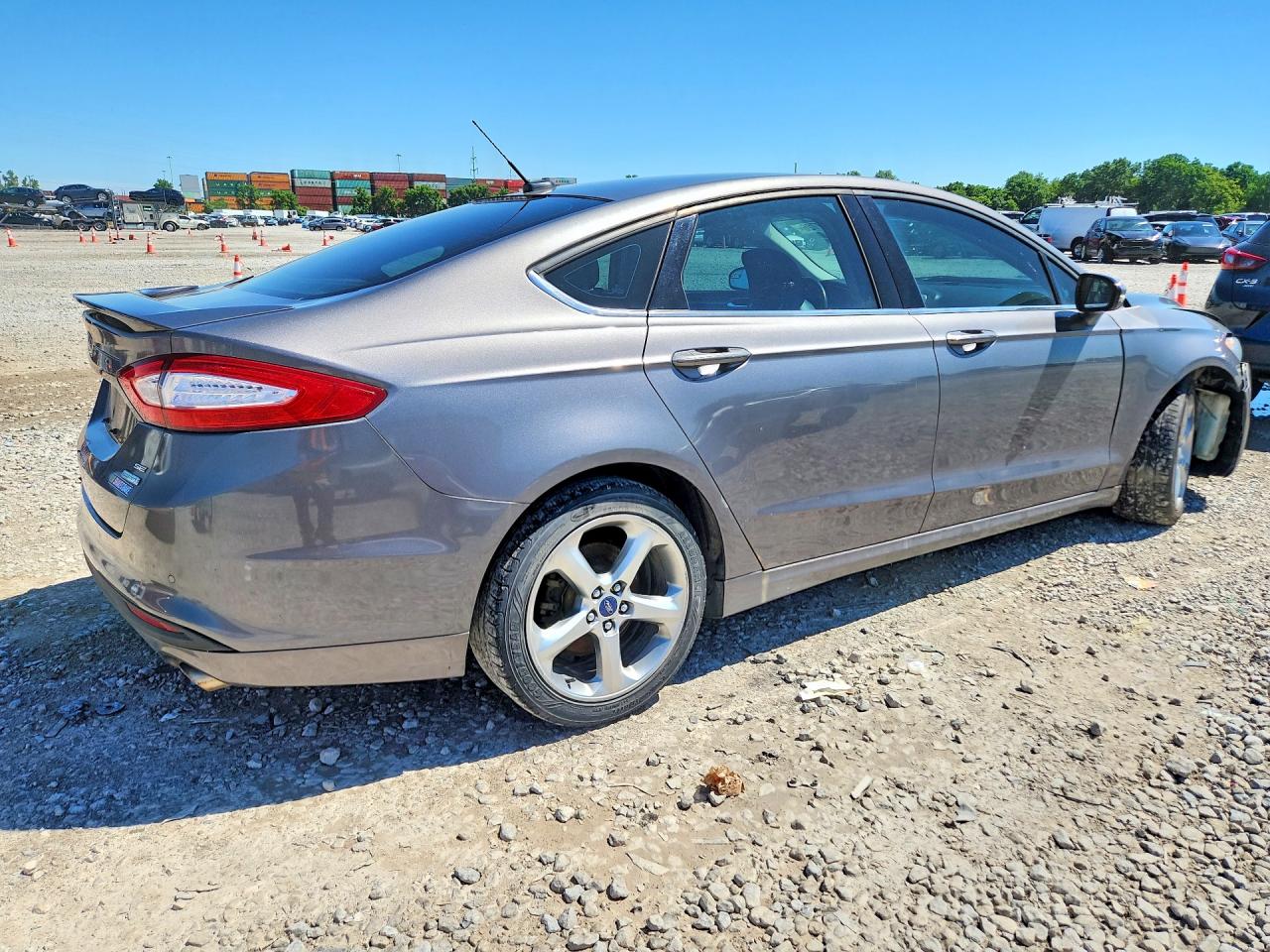 2013 Ford Fusion Se Gray vin: 3FA6P0HR6DR320881