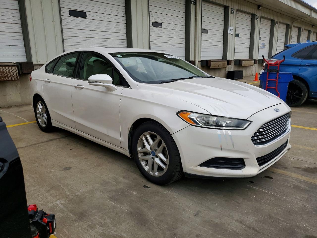 2013 Ford Fusion Se White vin: 3FA6P0HR6DR336370