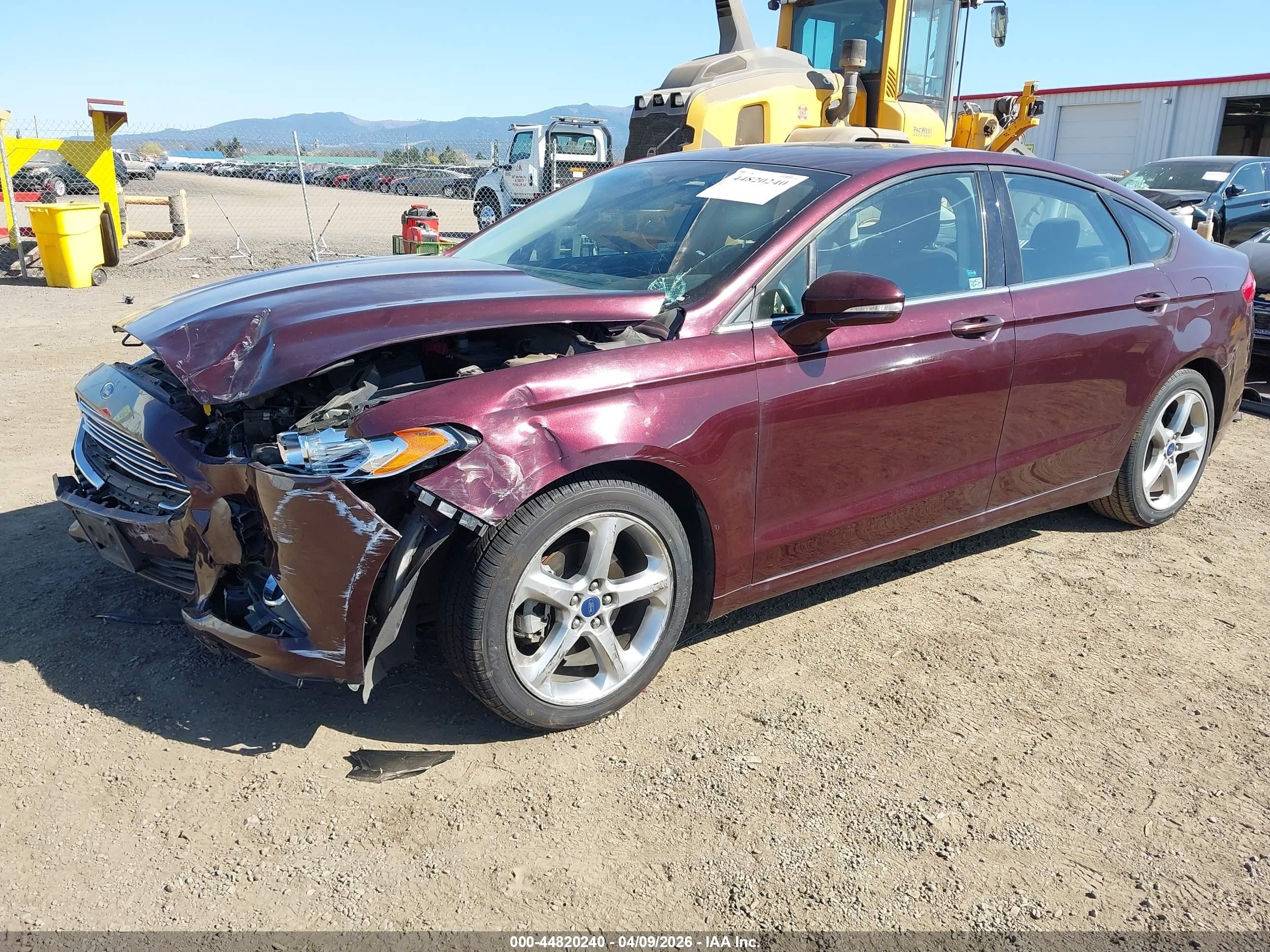2013 Ford Fusion Se Burgundy vin: 3FA6P0HR6DR363312