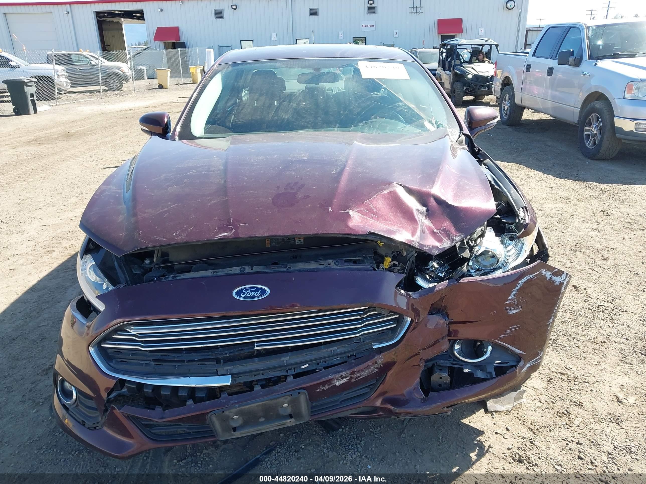 2013 Ford Fusion Se Burgundy vin: 3FA6P0HR6DR363312