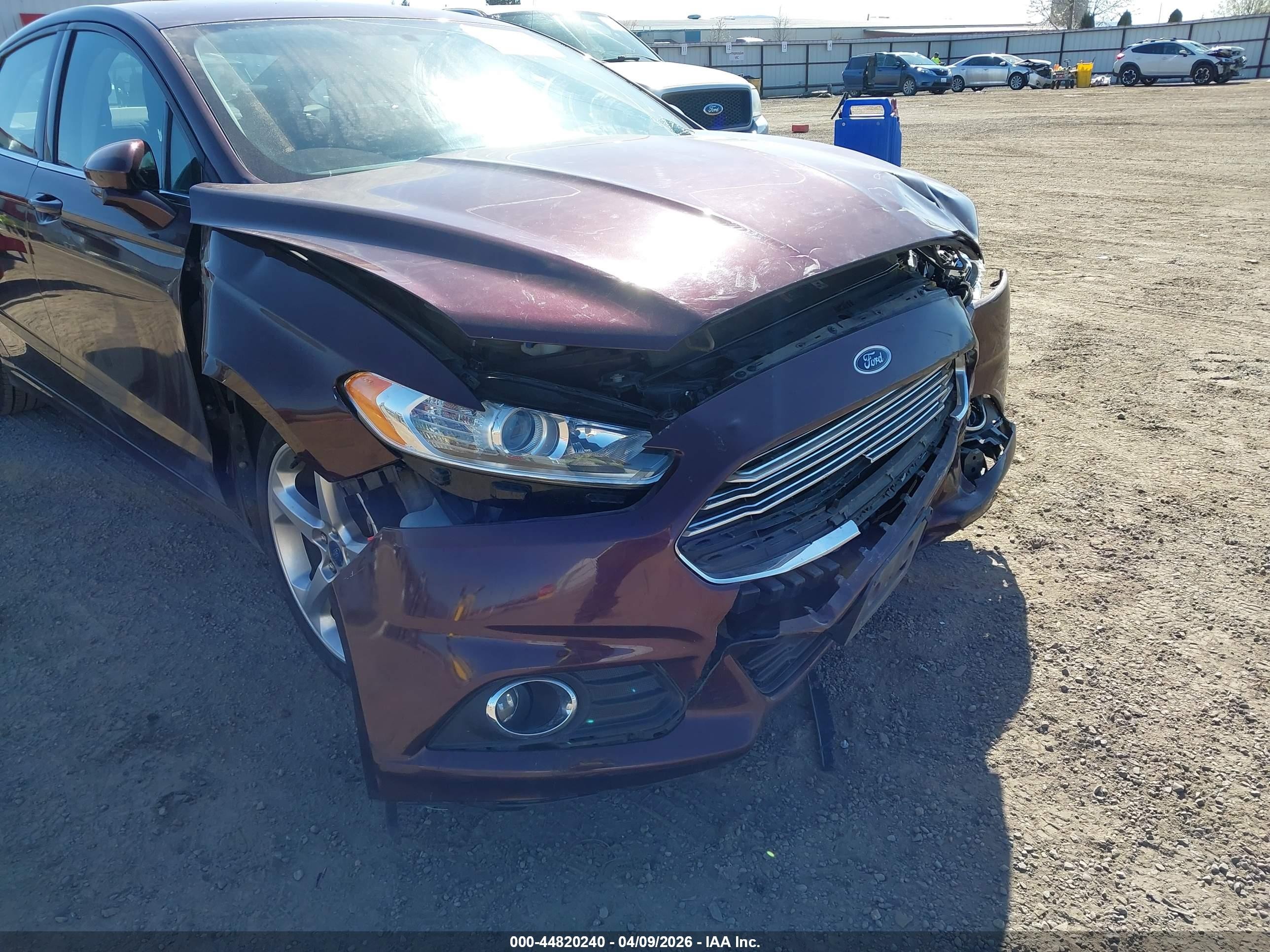 2013 Ford Fusion Se Burgundy vin: 3FA6P0HR6DR363312