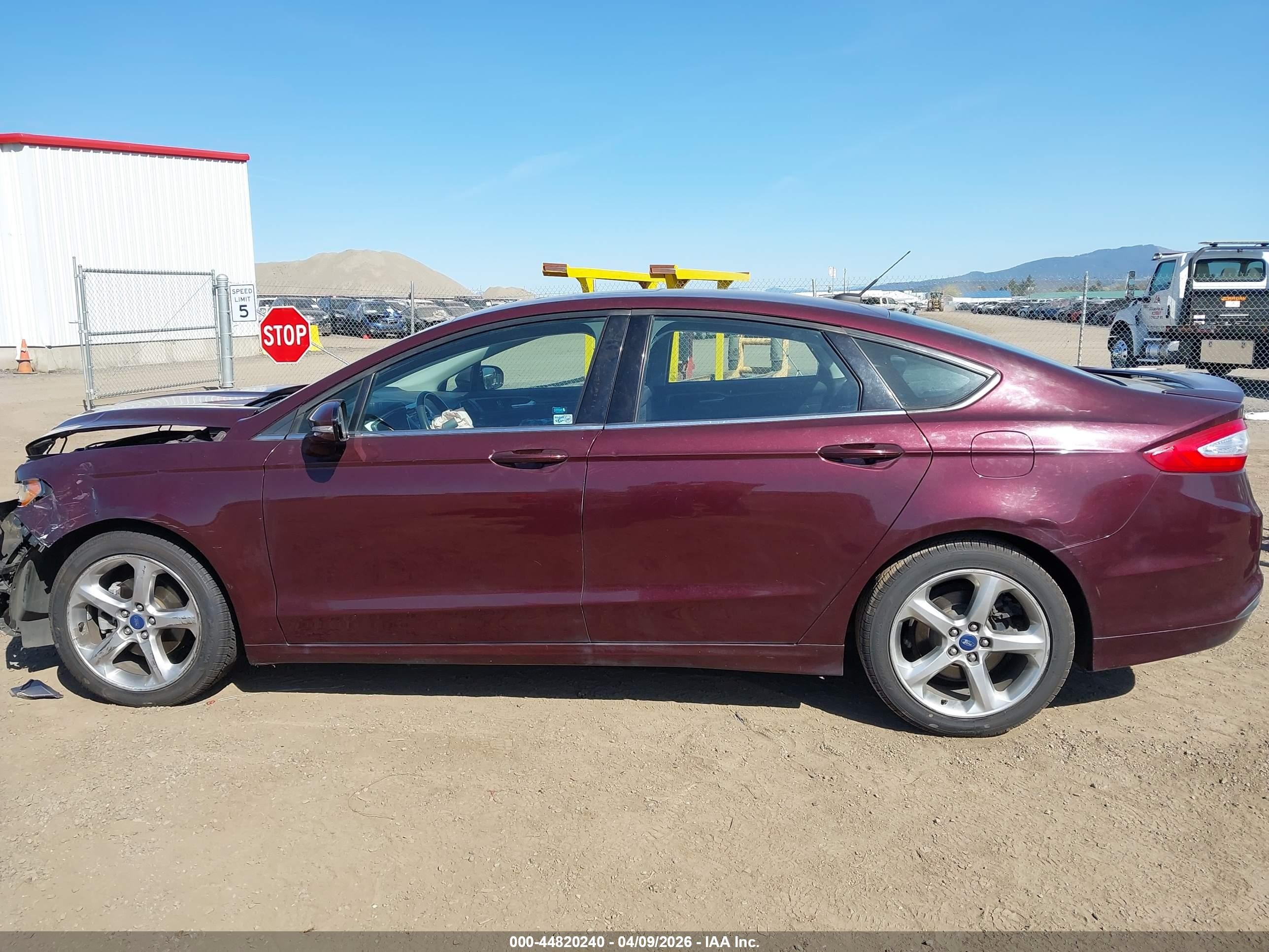 2013 Ford Fusion Se Burgundy vin: 3FA6P0HR6DR363312