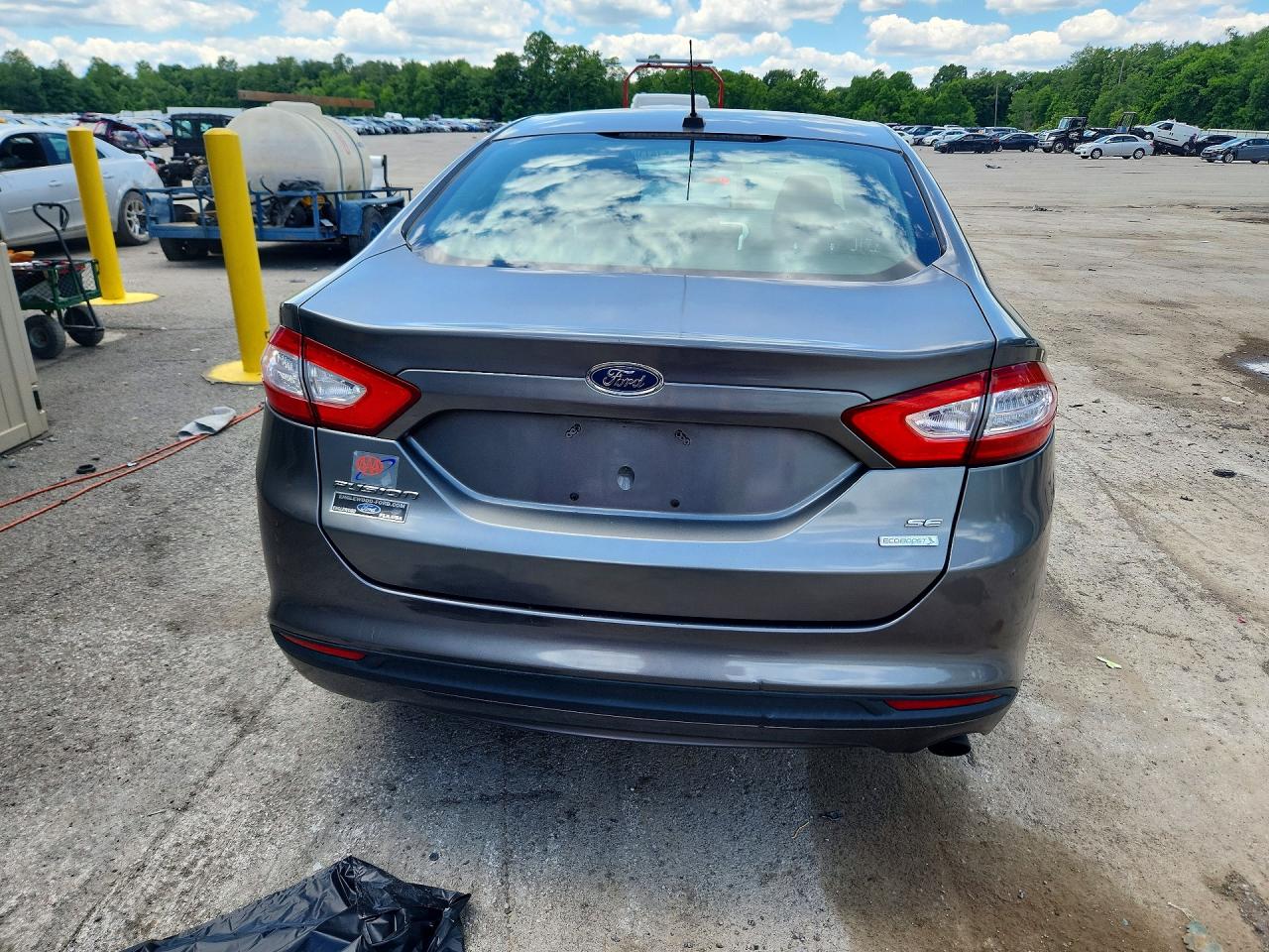 2013 Ford Fusion Se Gray vin: 3FA6P0HR6DR376092
