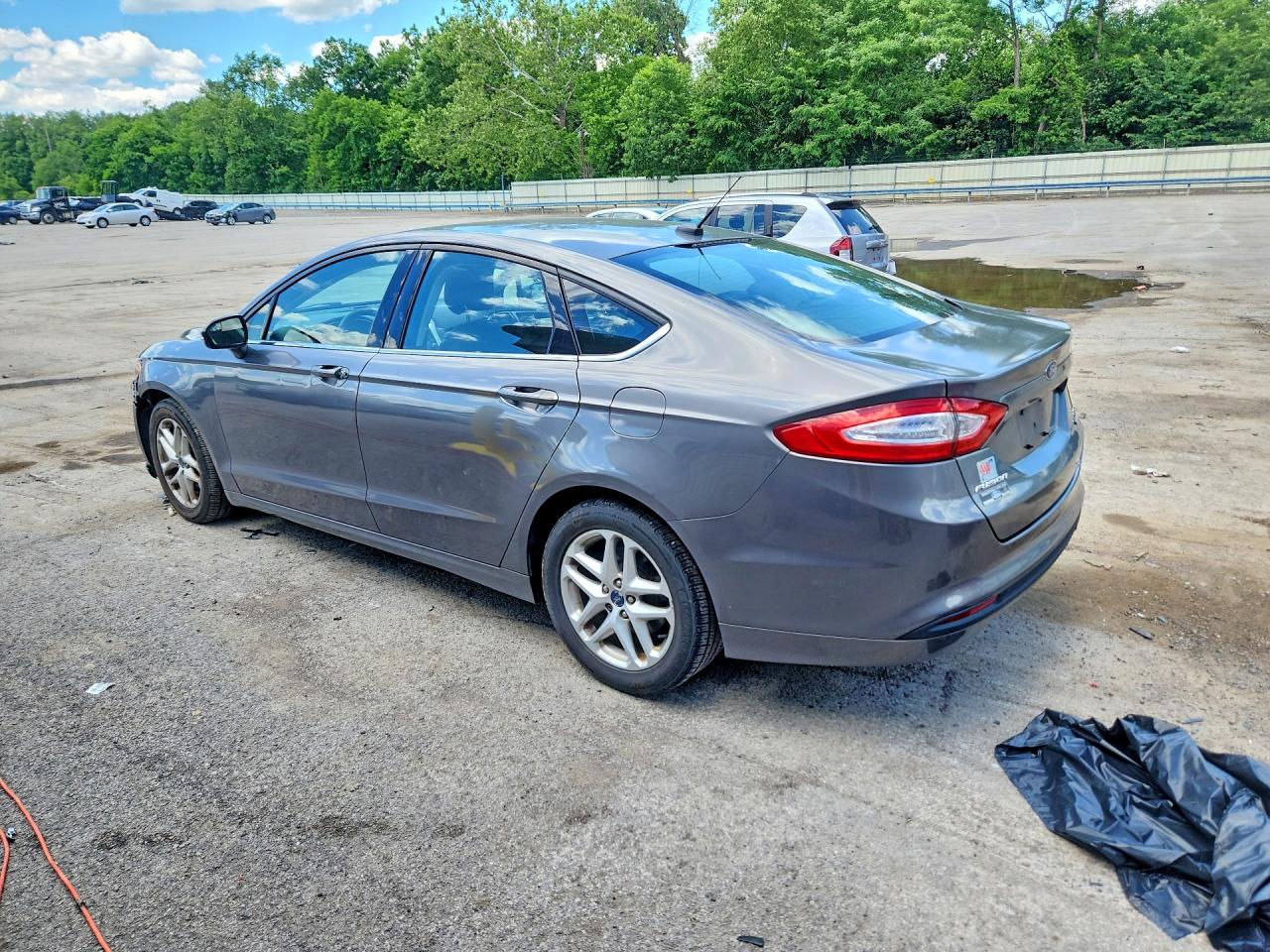 2013 Ford Fusion Se Gray vin: 3FA6P0HR6DR376092