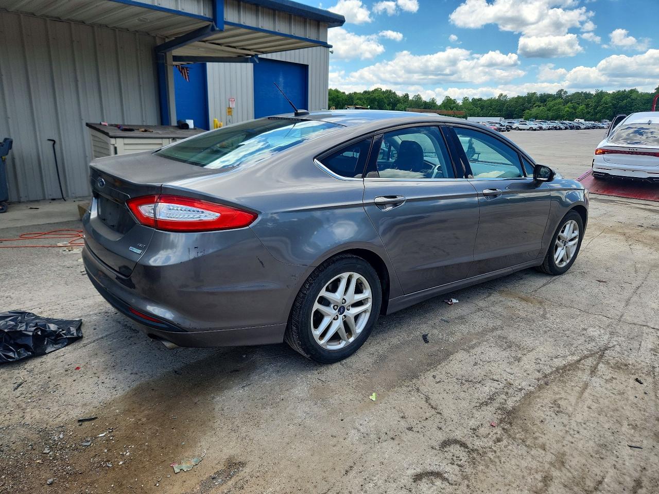 2013 Ford Fusion Se Gray vin: 3FA6P0HR6DR376092