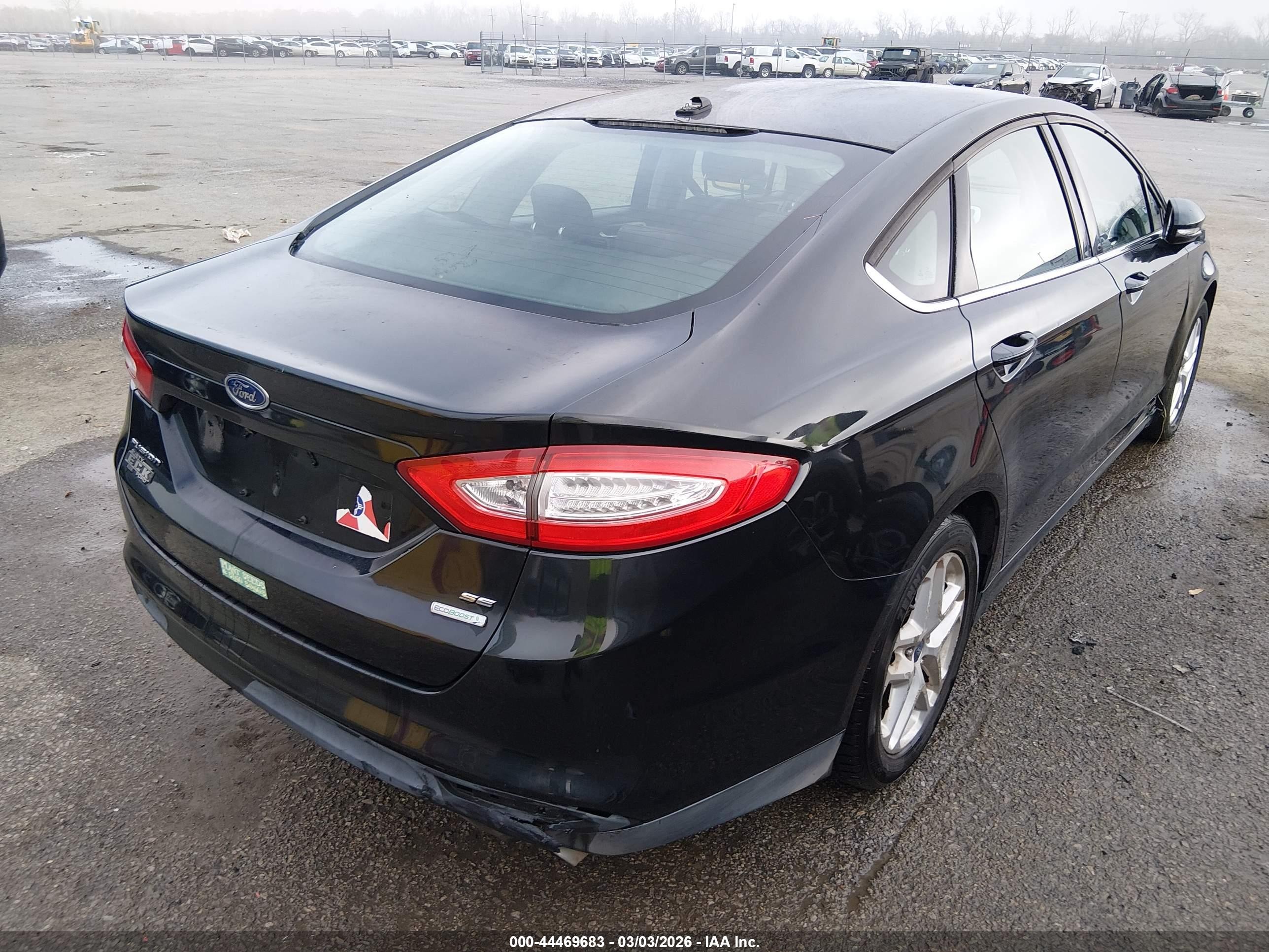 2013 Ford Fusion Se Black vin: 3FA6P0HR6DR378912