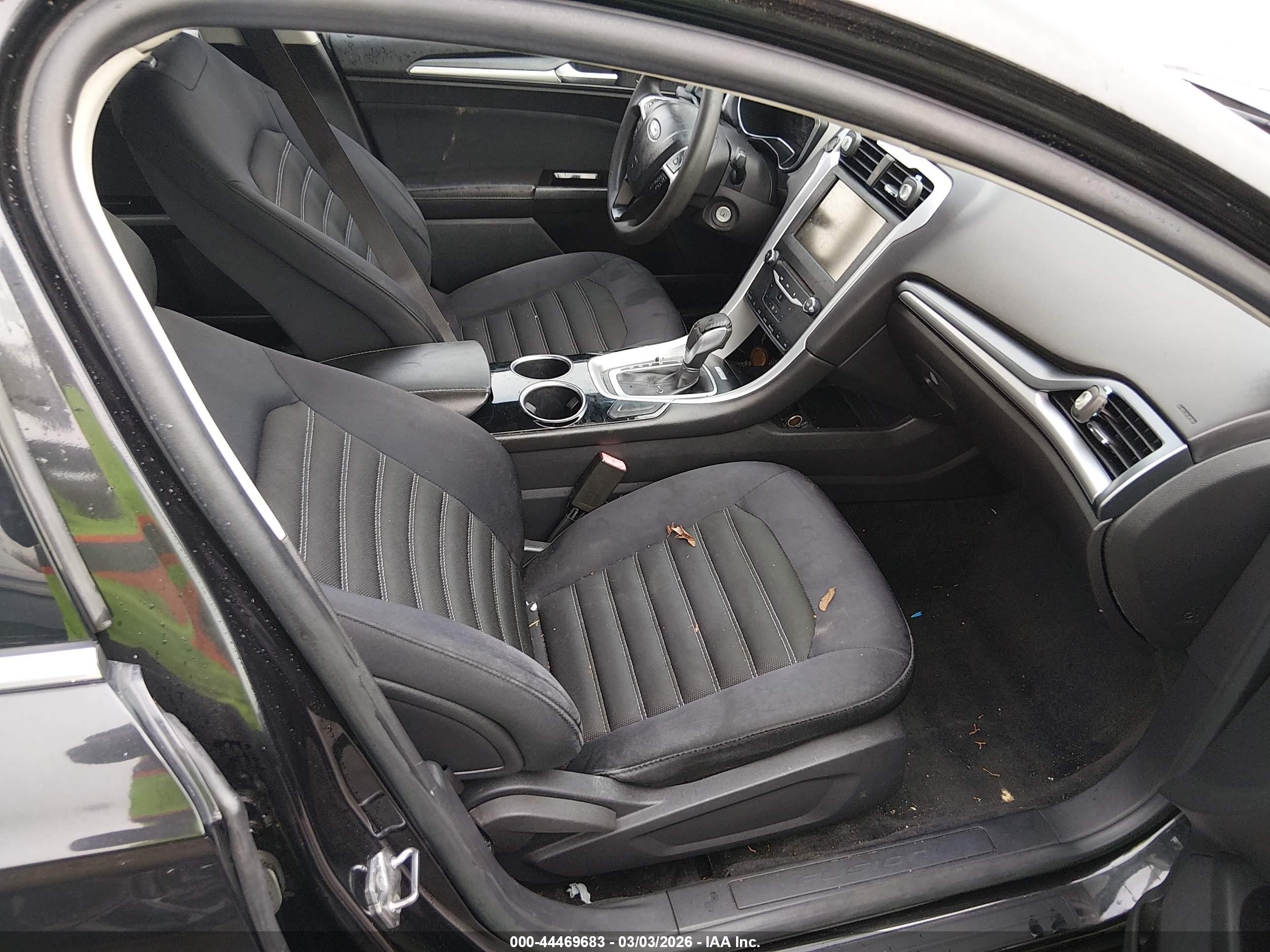 2013 Ford Fusion Se Black vin: 3FA6P0HR6DR378912