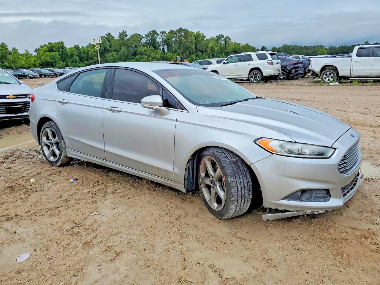 2013 Ford Fusion Se Silver vin: 3FA6P0HR6DR388064