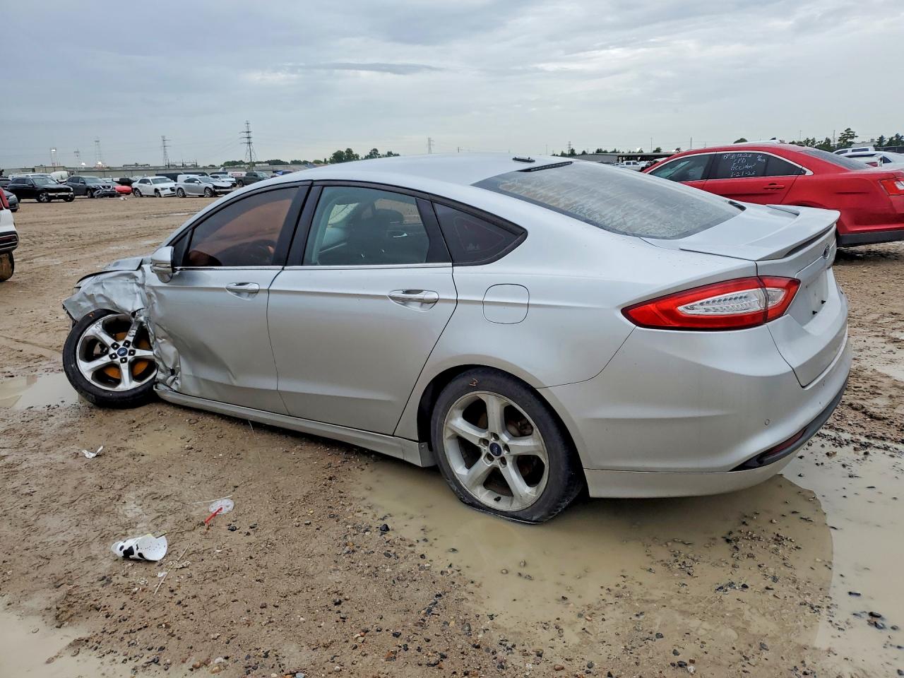 2013 Ford Fusion Se Silver vin: 3FA6P0HR6DR388064
