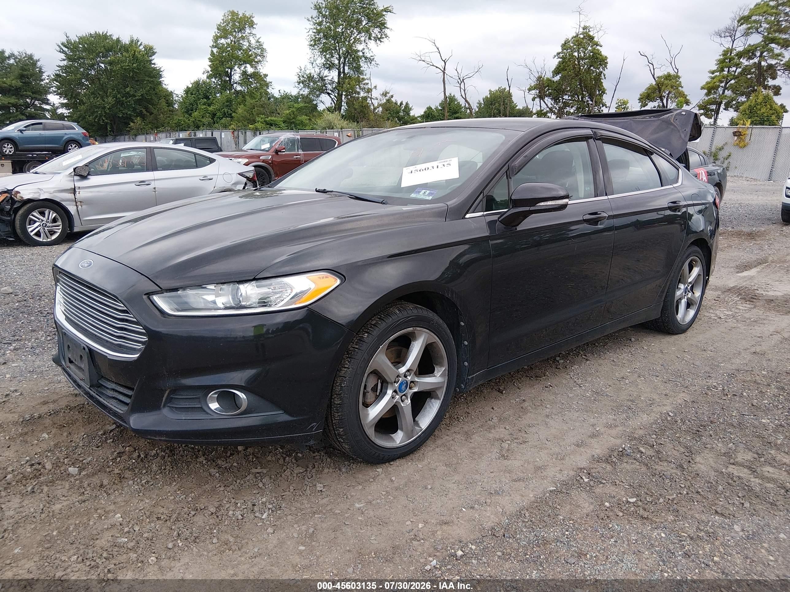 2013 Ford Fusion Se Black vin: 3FA6P0HR7DR110015