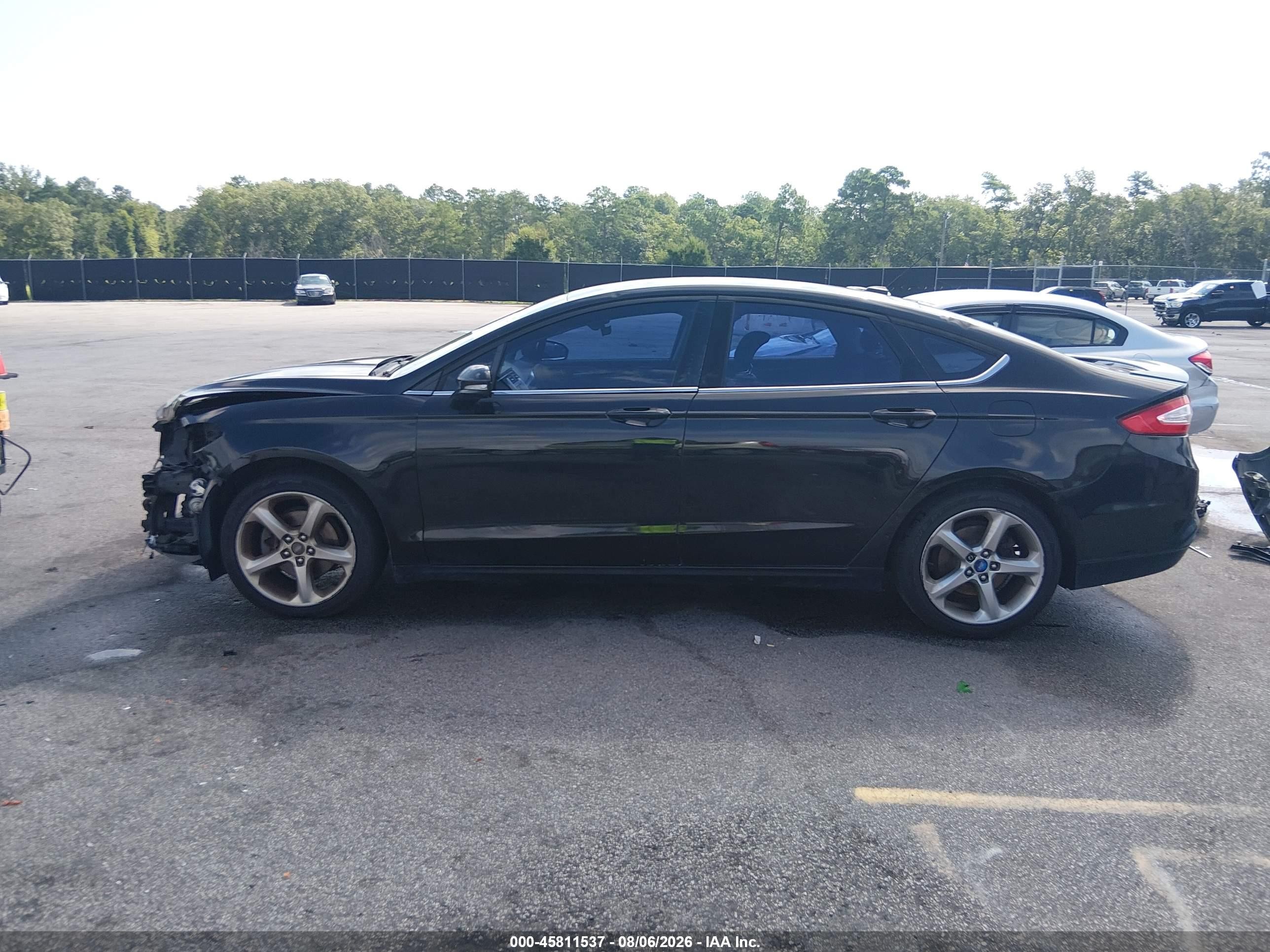 2013 Ford Fusion Se Black vin: 3FA6P0HR7DR112136