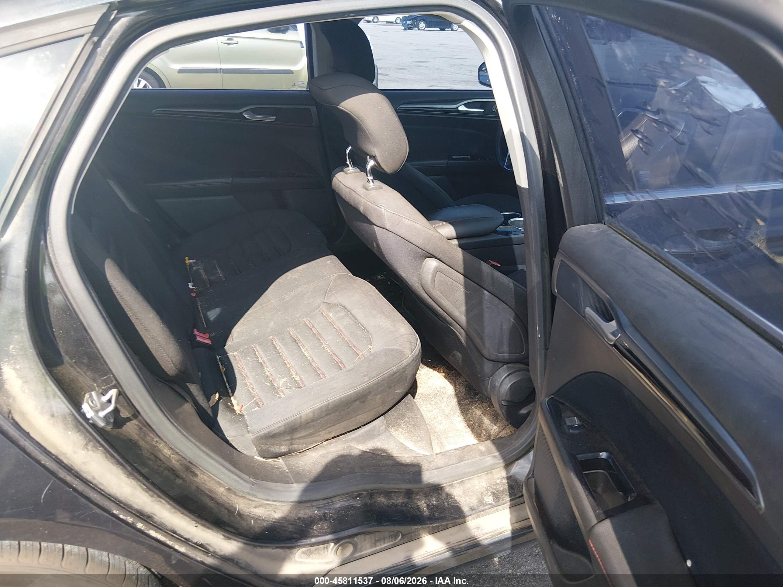 2013 Ford Fusion Se Black vin: 3FA6P0HR7DR112136