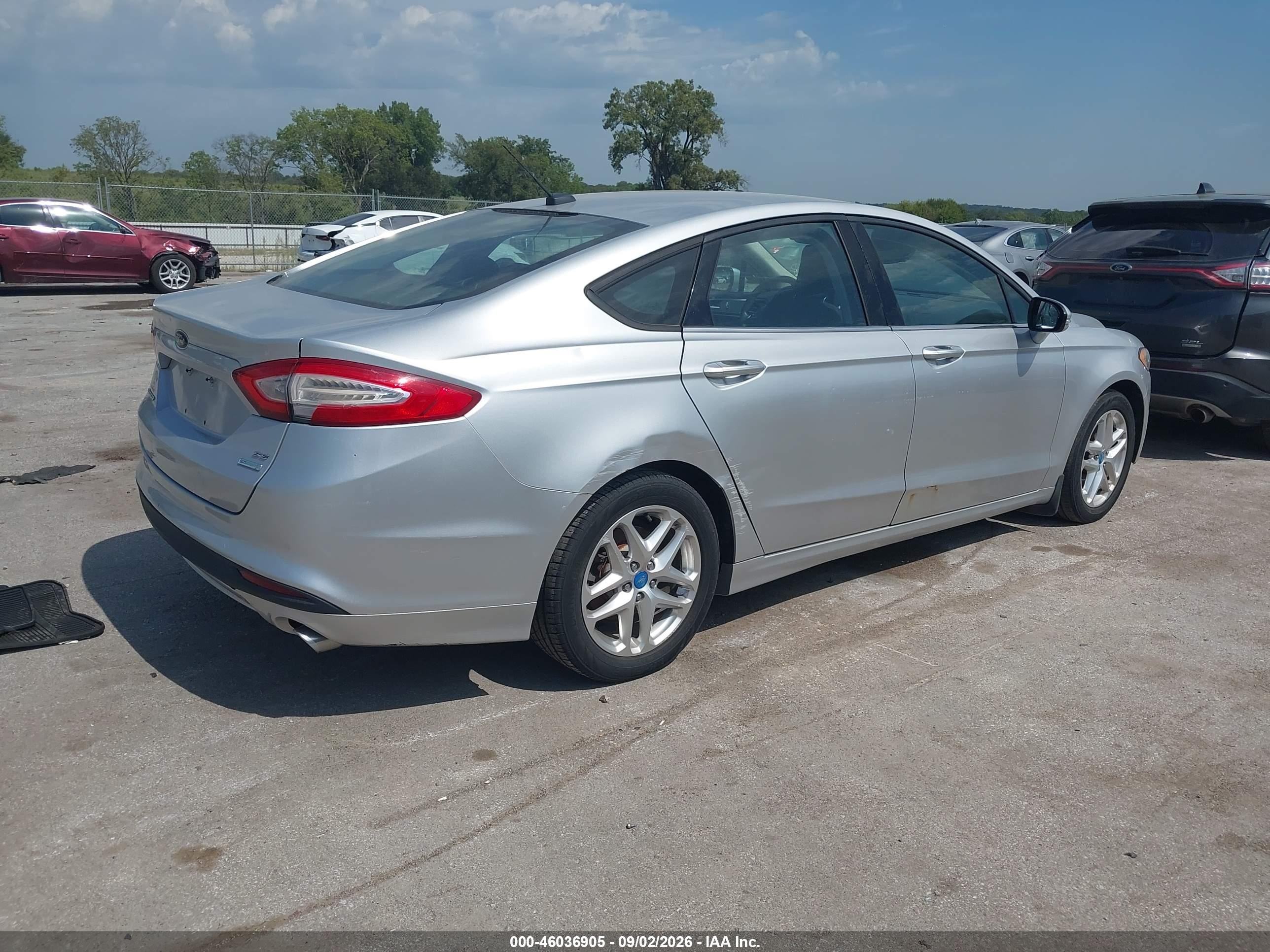 2013 Ford Fusion Se Silver vin: 3FA6P0HR7DR114890
