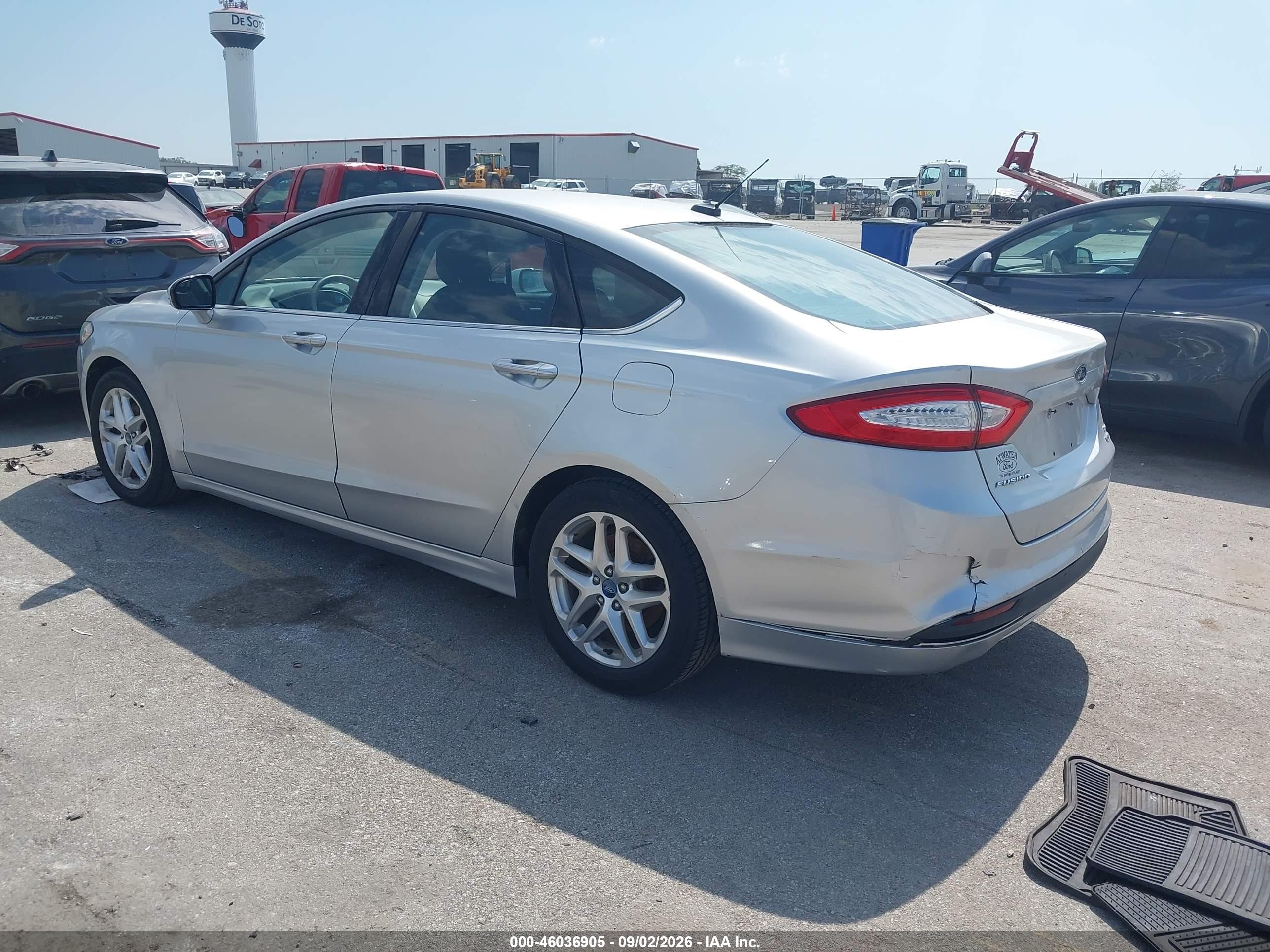 2013 Ford Fusion Se Silver vin: 3FA6P0HR7DR114890