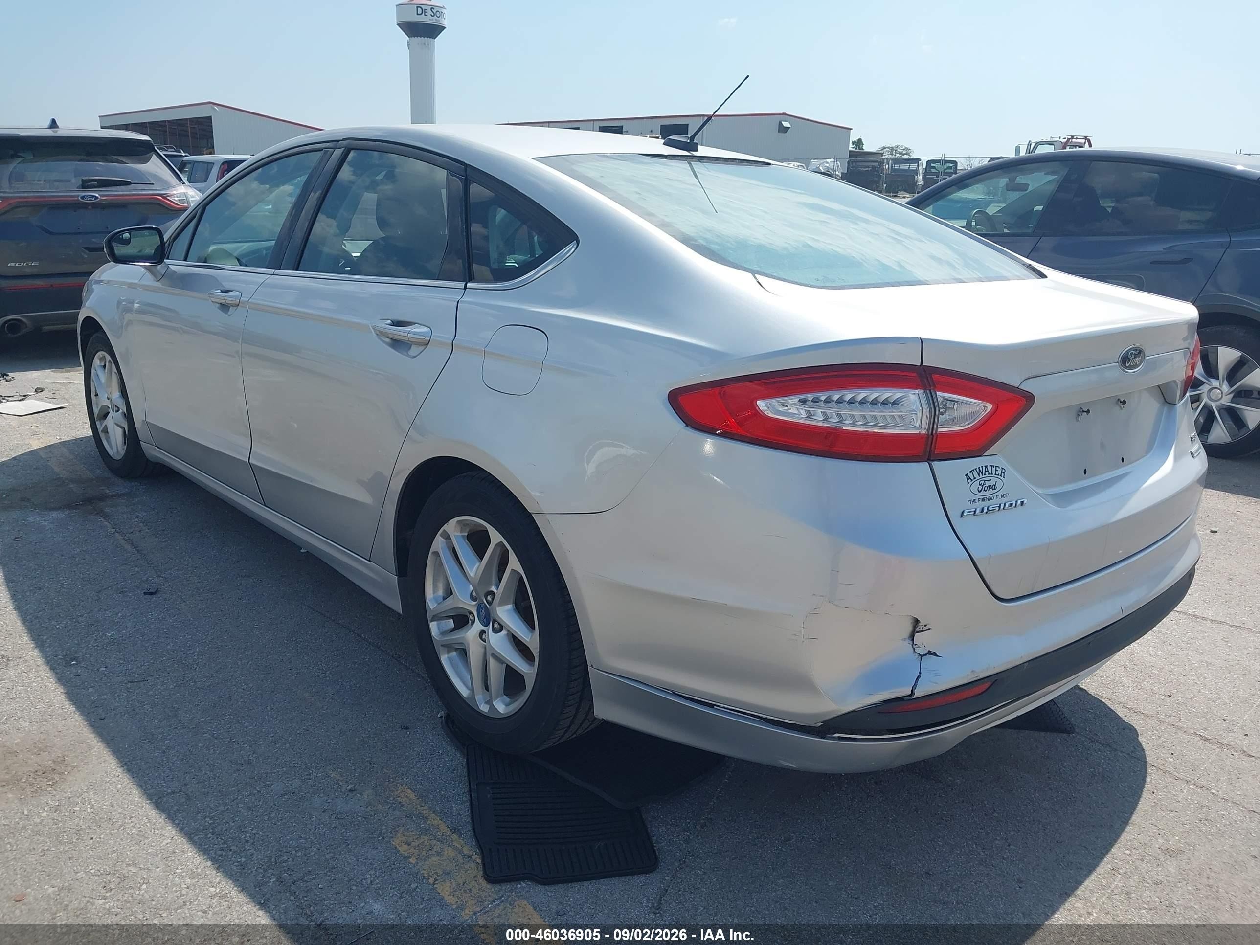 2013 Ford Fusion Se Silver vin: 3FA6P0HR7DR114890