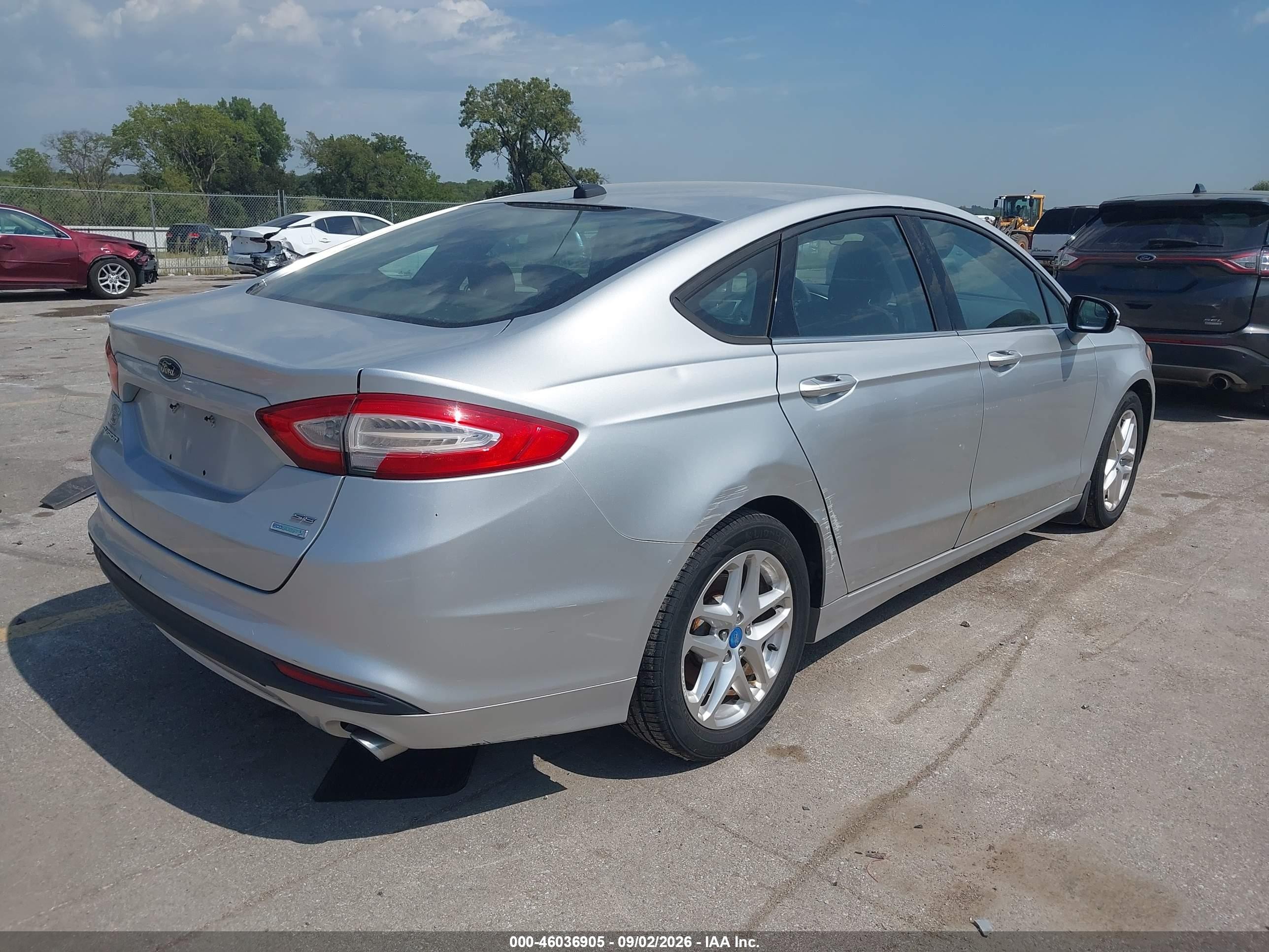 2013 Ford Fusion Se Silver vin: 3FA6P0HR7DR114890