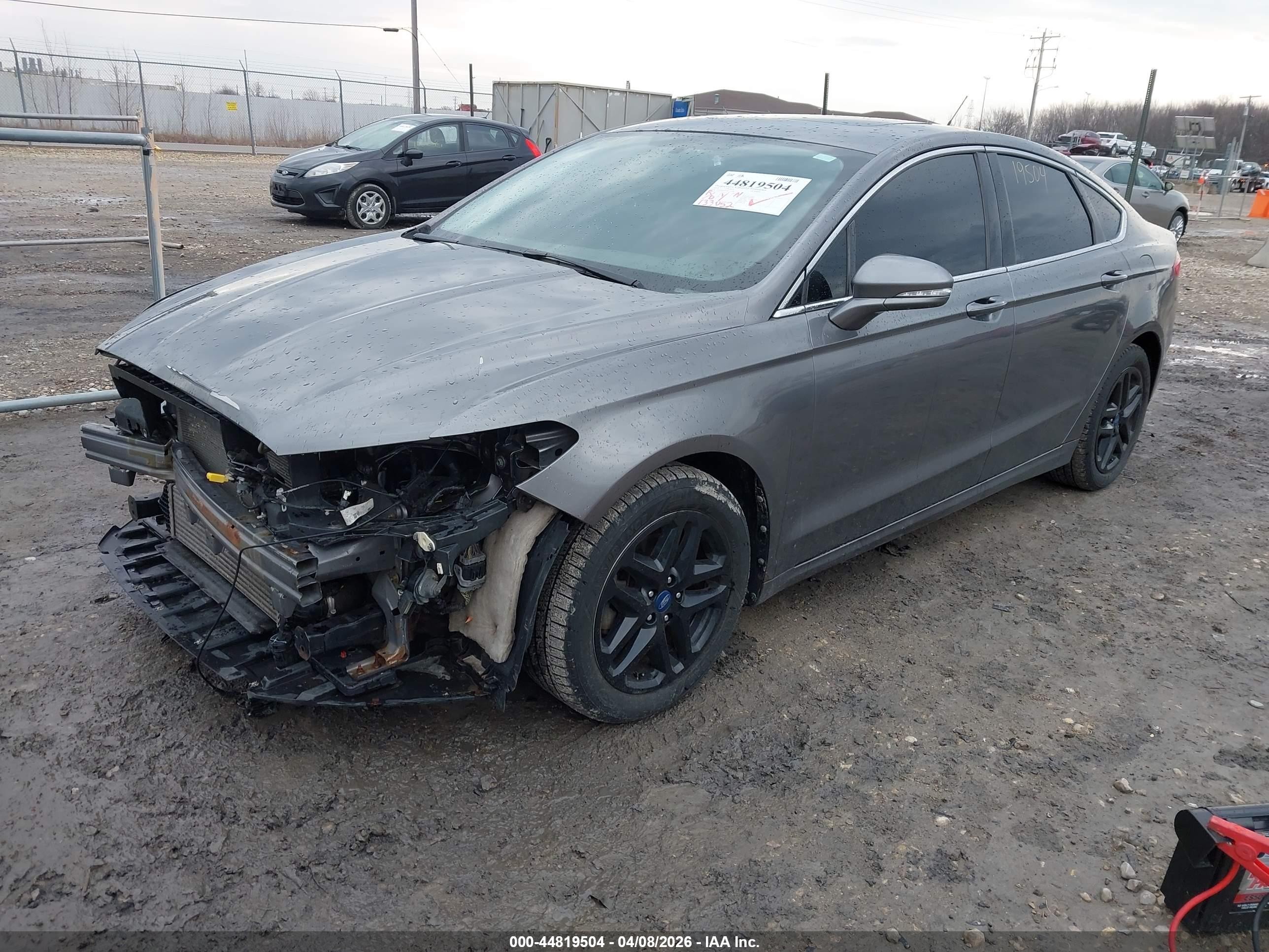 2013 Ford Fusion Se Gray vin: 3FA6P0HR7DR117448