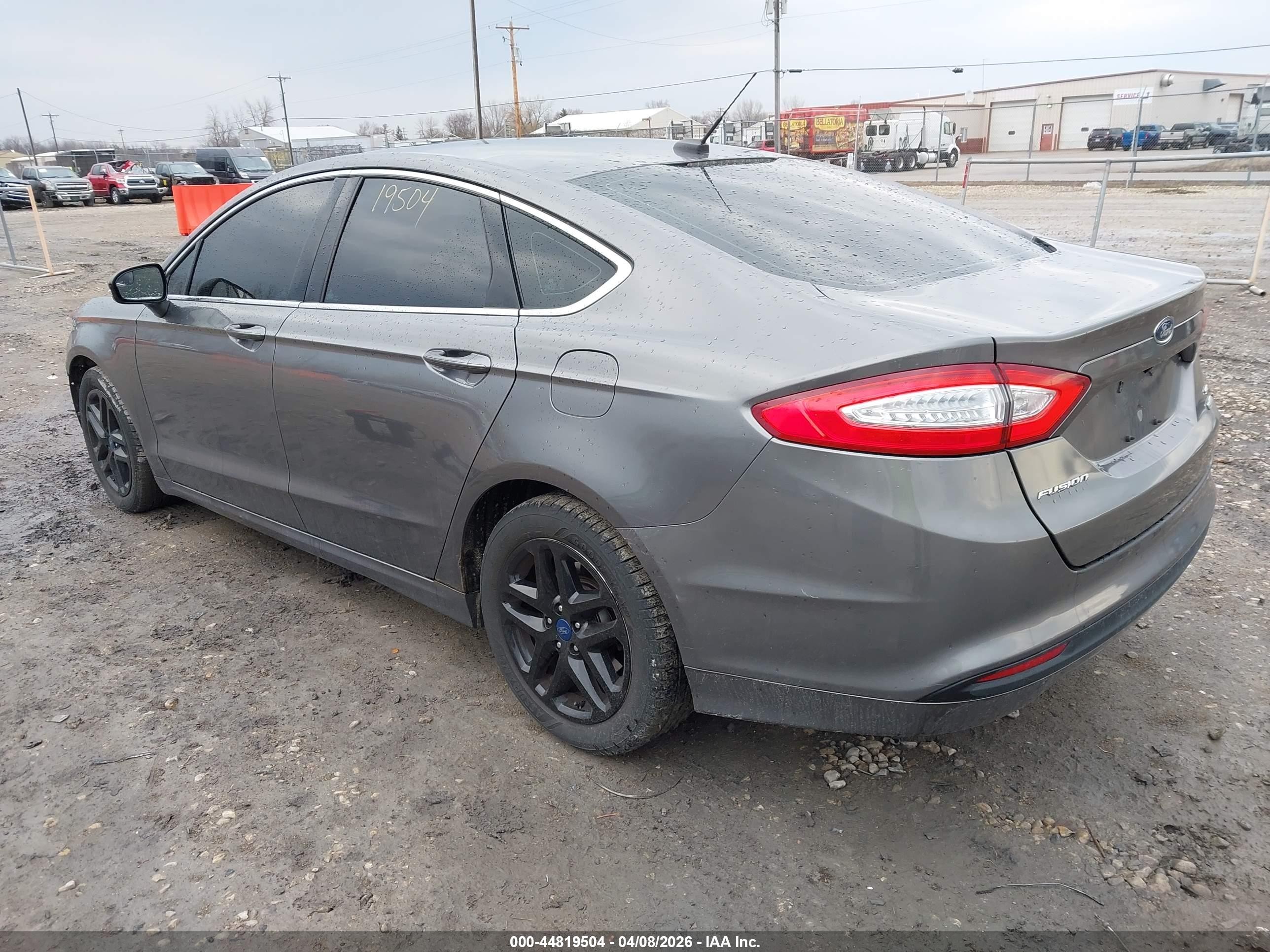 2013 Ford Fusion Se Gray vin: 3FA6P0HR7DR117448