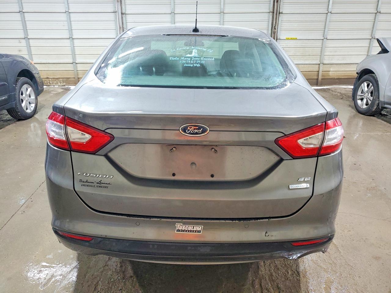 2013 Ford Fusion Se Gray vin: 3FA6P0HR7DR134783