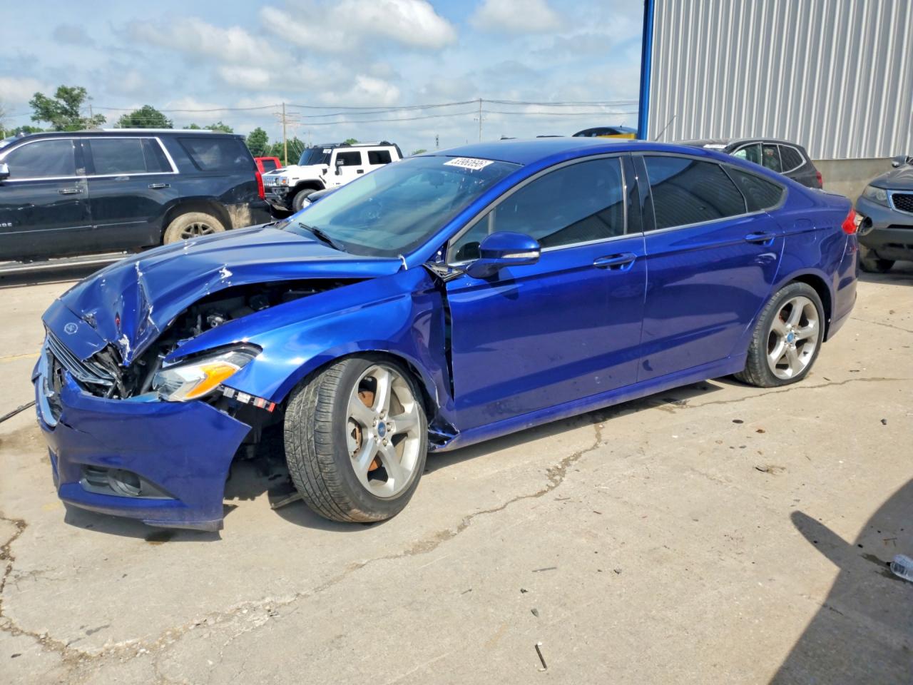 2013 Ford Fusion Se Blue vin: 3FA6P0HR7DR154919