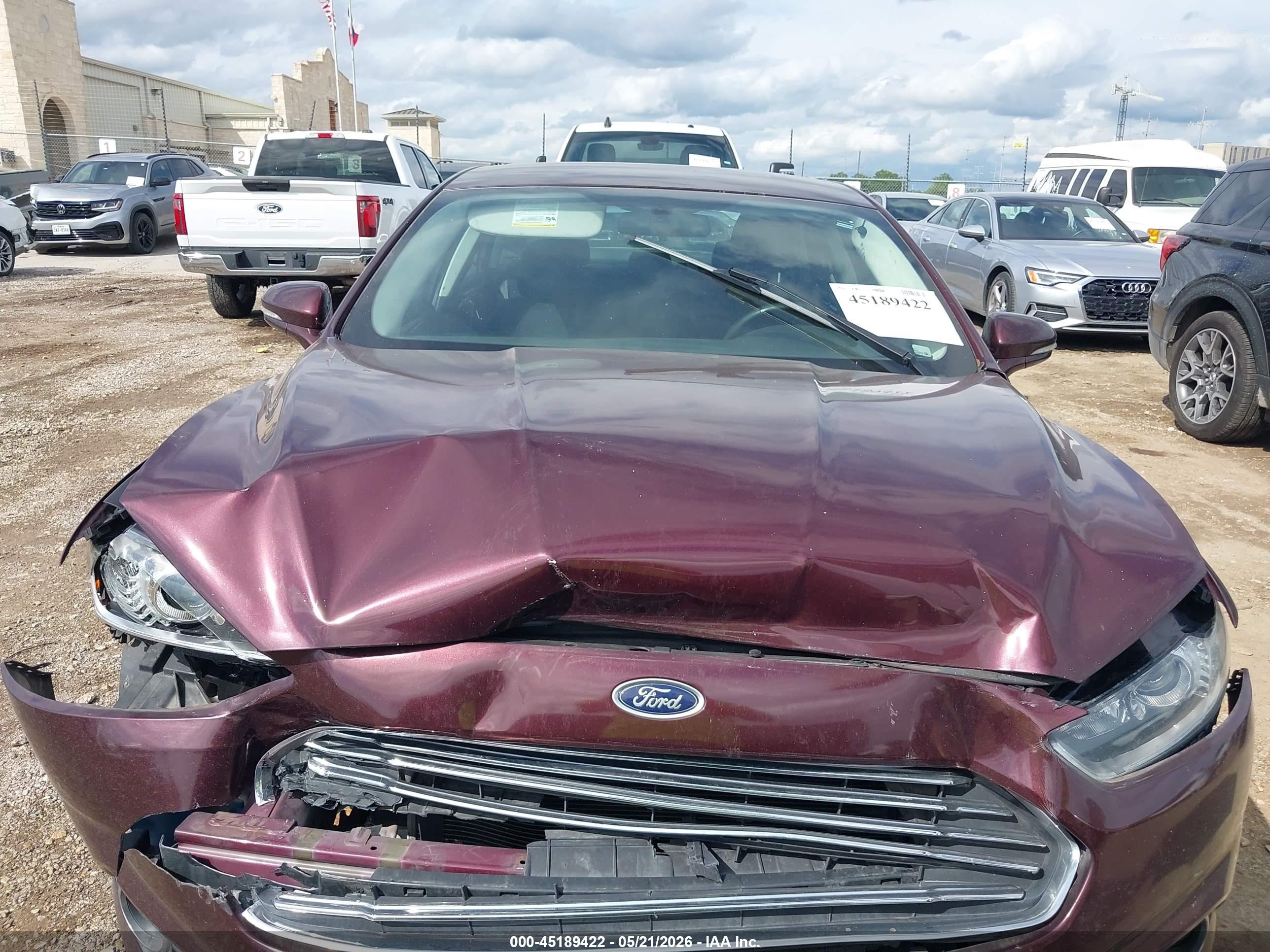 2013 Ford Fusion Se Purple vin: 3FA6P0HR7DR161854