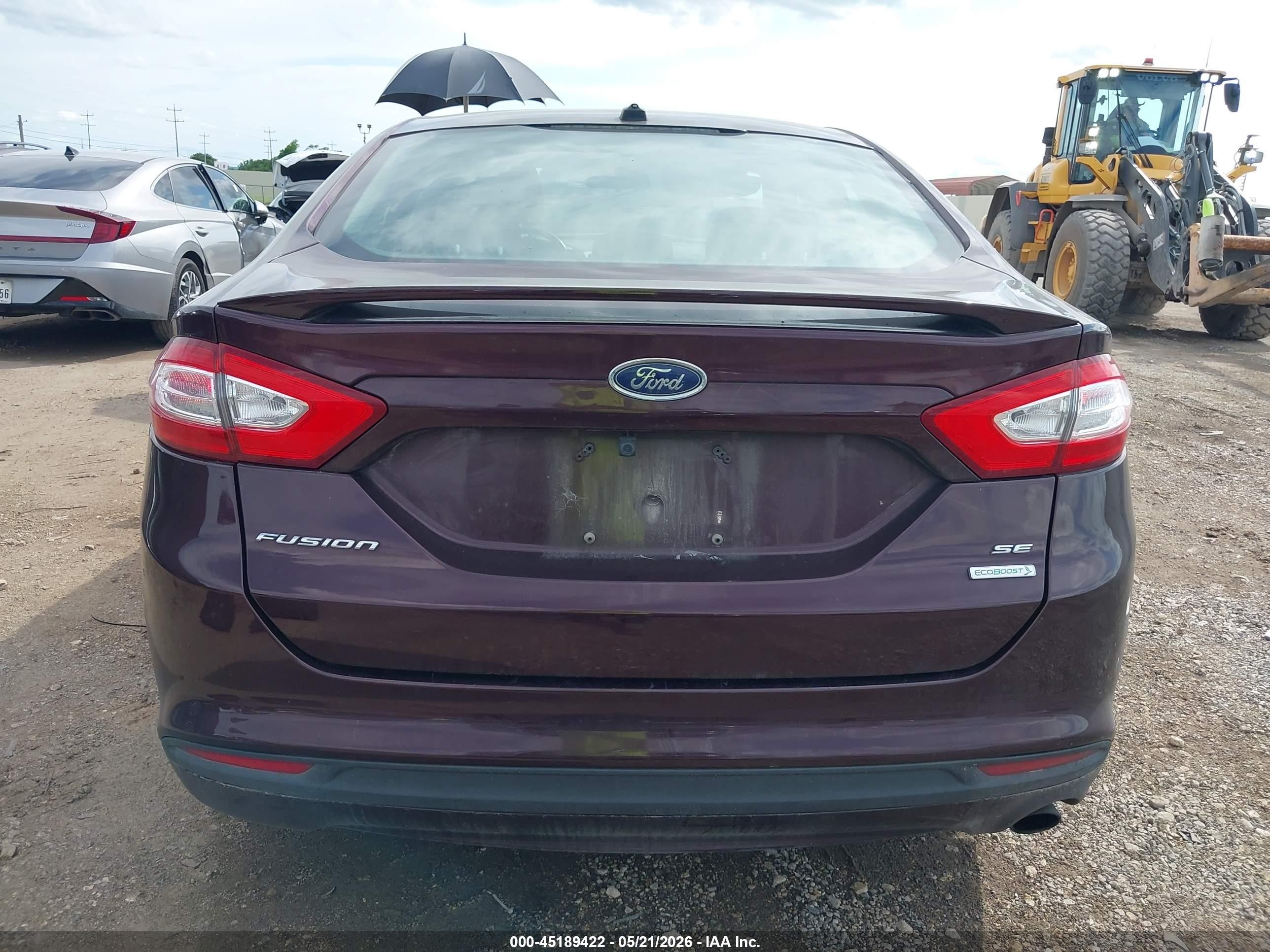2013 Ford Fusion Se Purple vin: 3FA6P0HR7DR161854