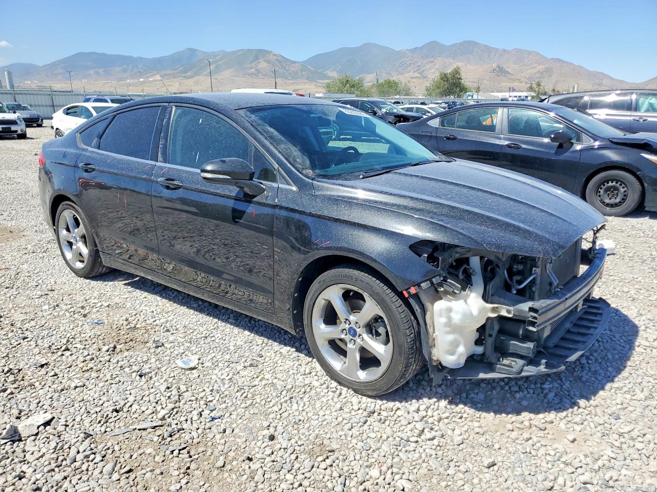 2013 Ford Fusion Se Black vin: 3FA6P0HR7DR164821