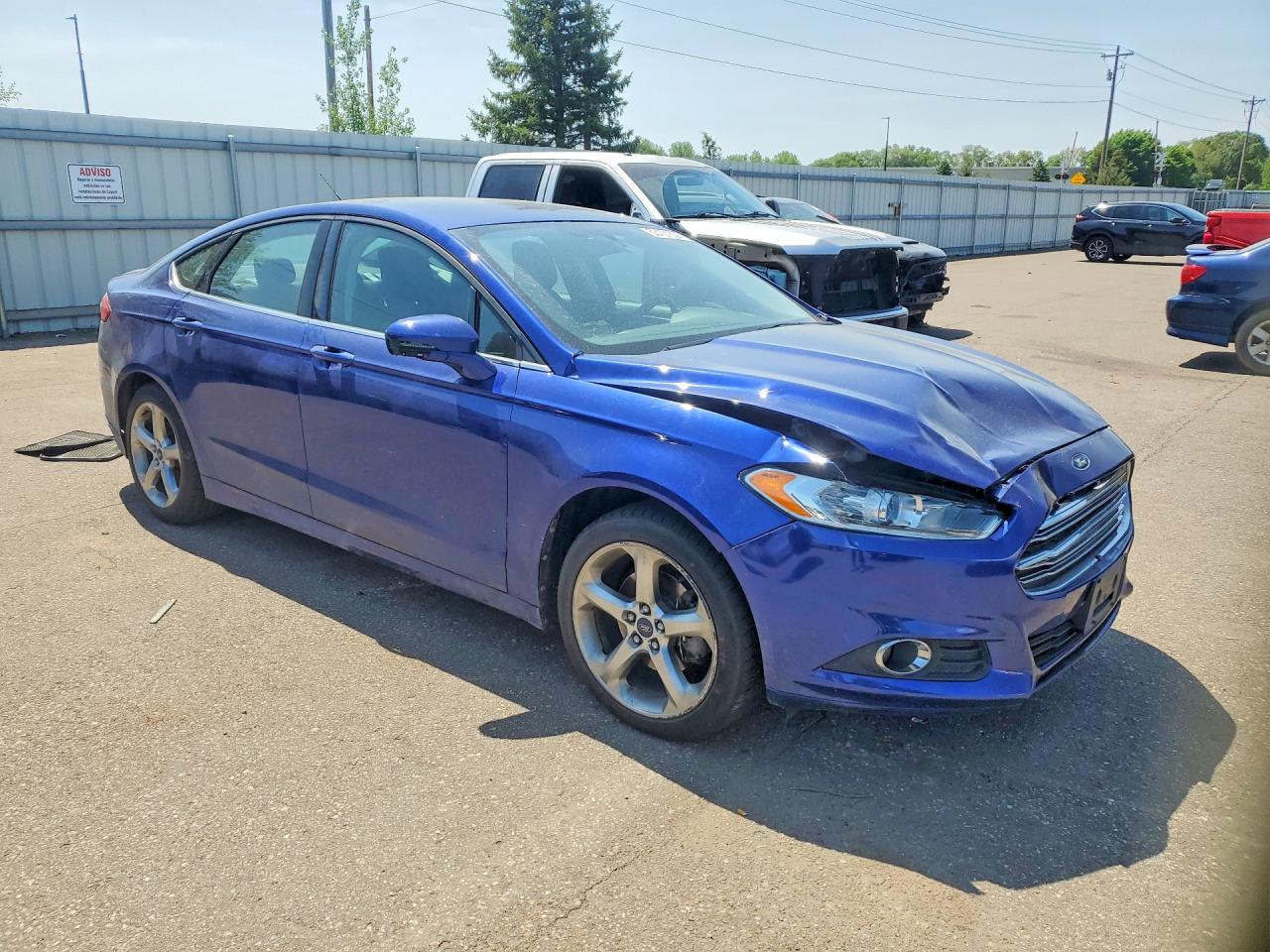 2013 Ford Fusion Se Blue vin: 3FA6P0HR7DR169873