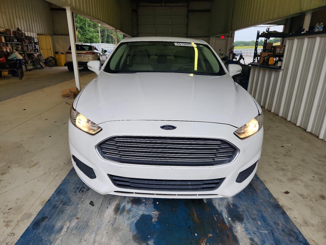 2013 Ford Fusion Se White vin: 3FA6P0HR7DR252543