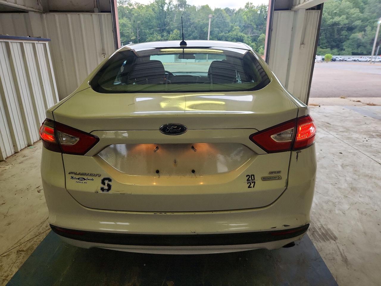 2013 Ford Fusion Se White vin: 3FA6P0HR7DR252543