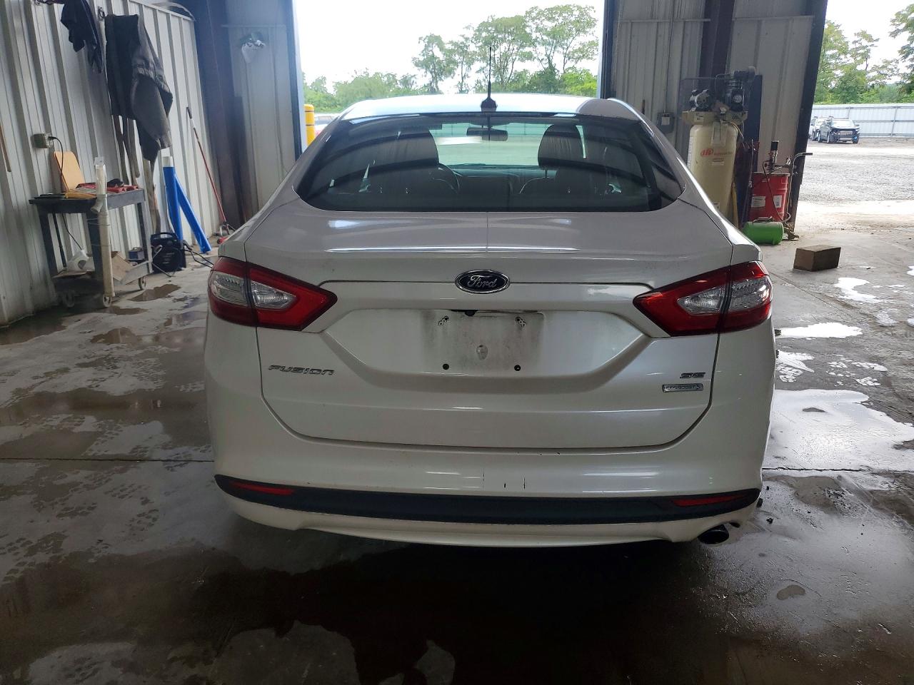 2013 Ford Fusion Se White vin: 3FA6P0HR7DR289916