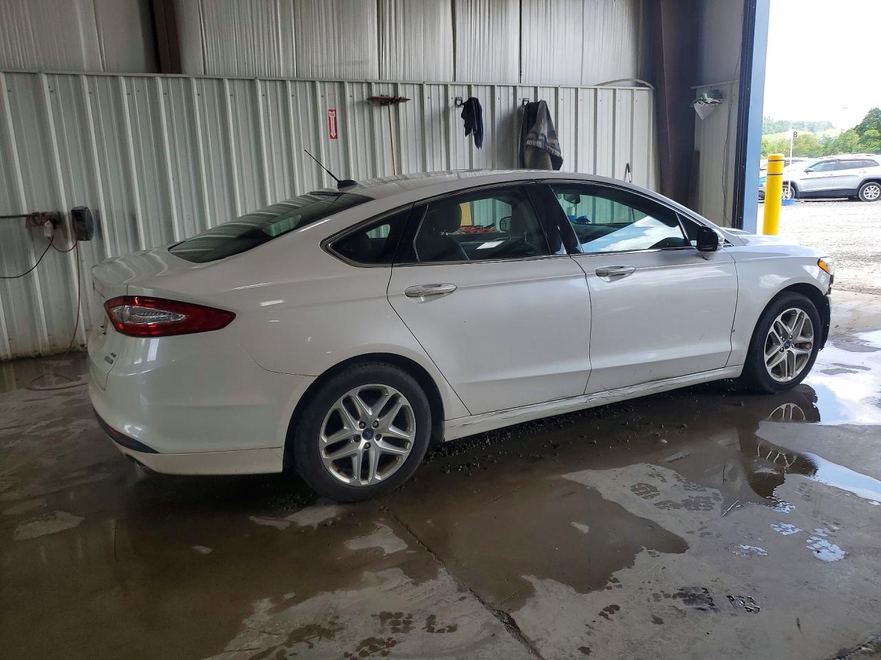 2013 Ford Fusion Se White vin: 3FA6P0HR7DR289916