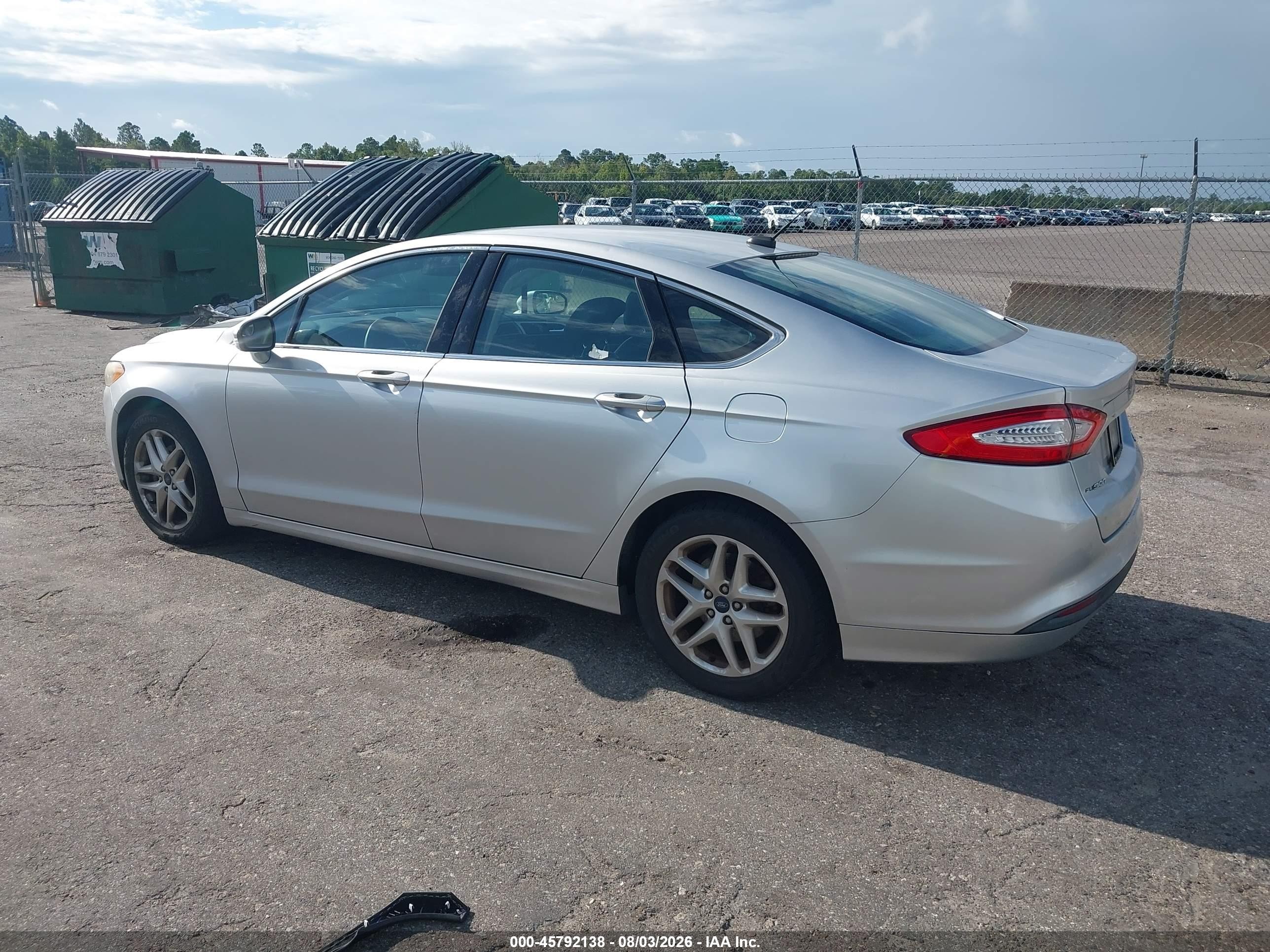 2013 Ford Fusion Se Серебряный vin: 3FA6P0HR7DR292945