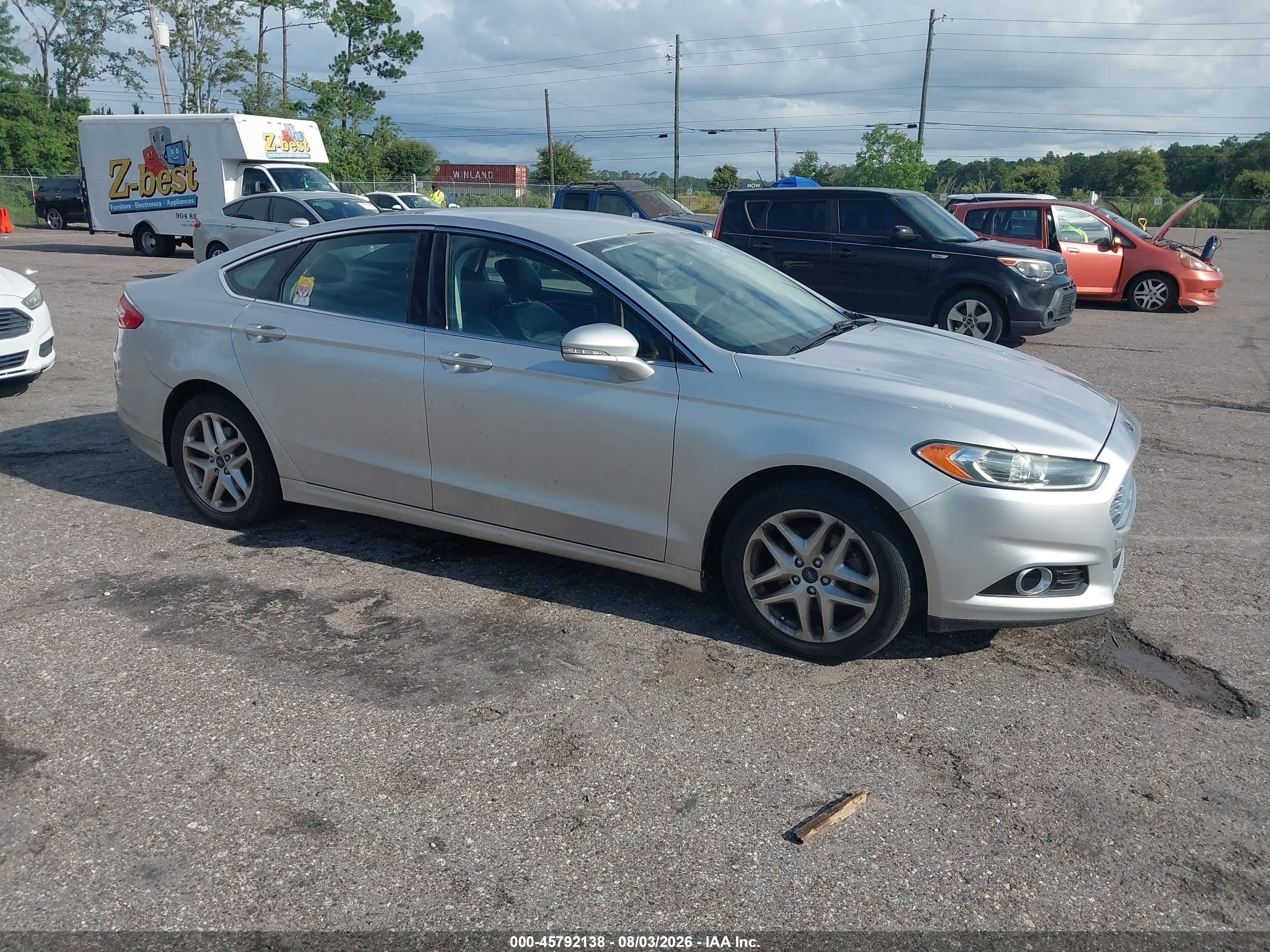 2013 Ford Fusion Se Silver vin: 3FA6P0HR7DR292945