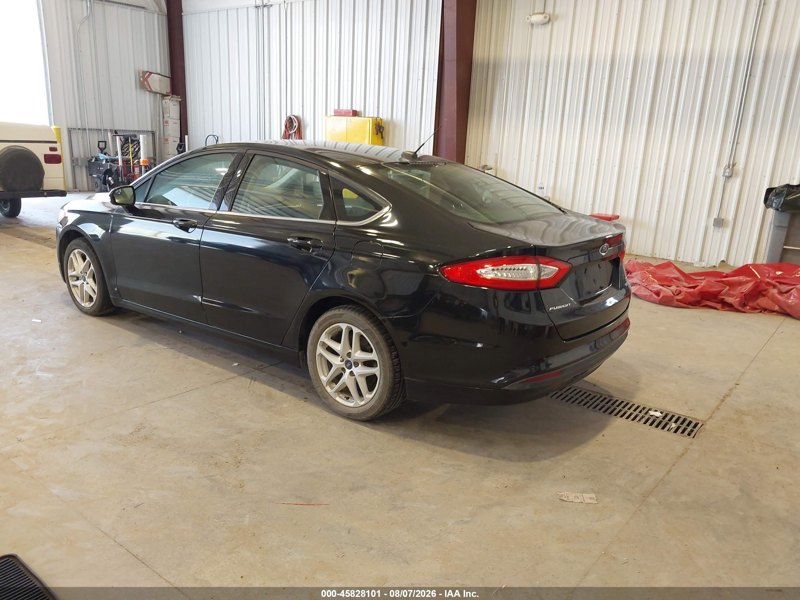2013 Ford Fusion Se Black vin: 3FA6P0HR7DR305984