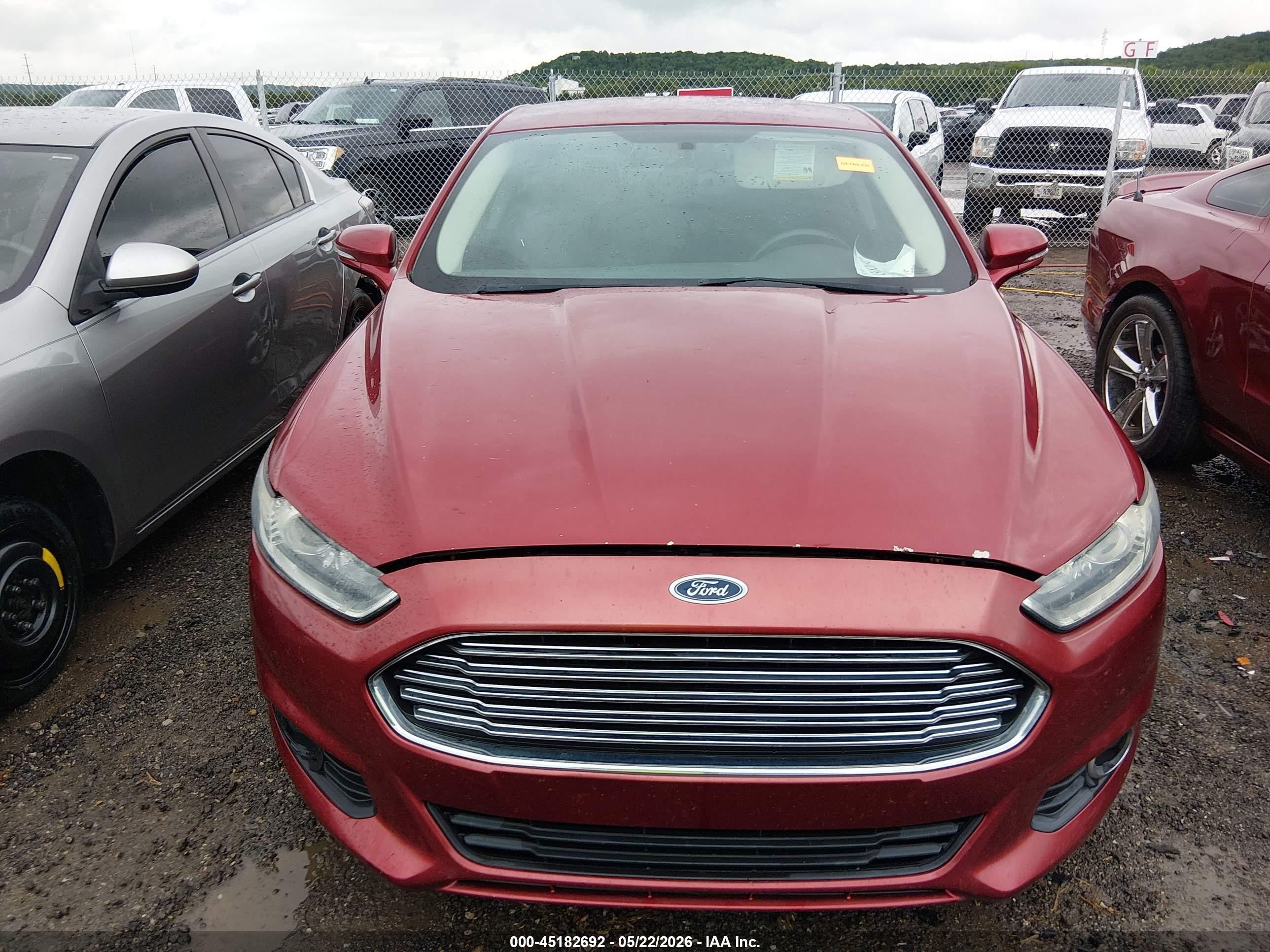 2013 Ford Fusion Se Красный vin: 3FA6P0HR7DR343683