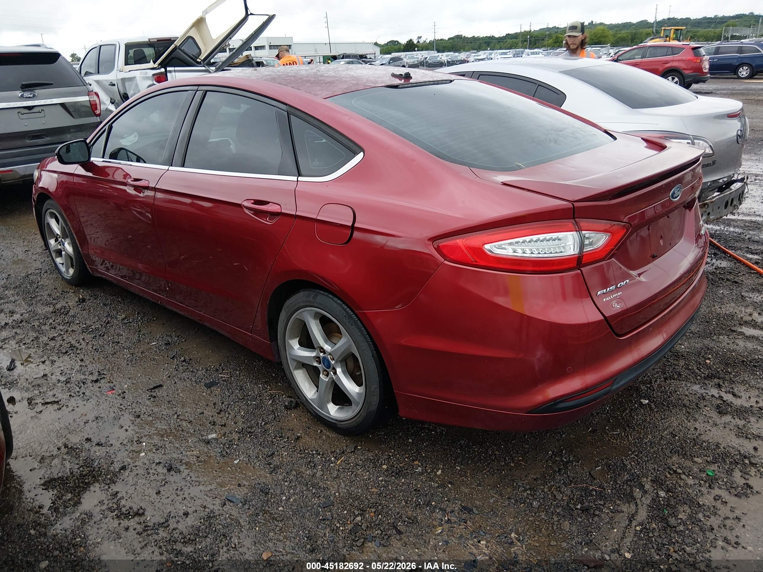 2013 Ford Fusion Se Красный vin: 3FA6P0HR7DR343683
