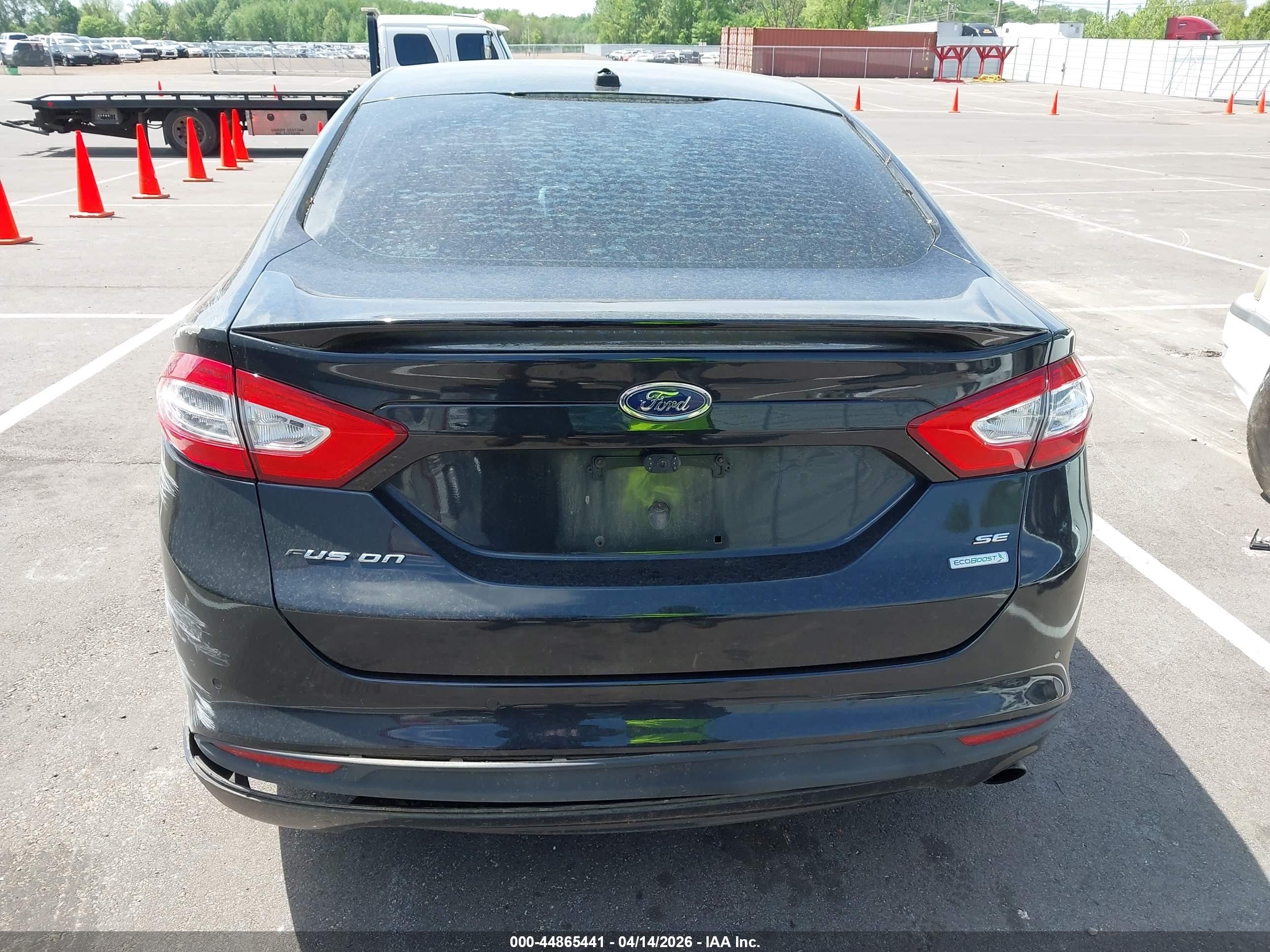 2013 Ford Fusion Se Black vin: 3FA6P0HR7DR356353